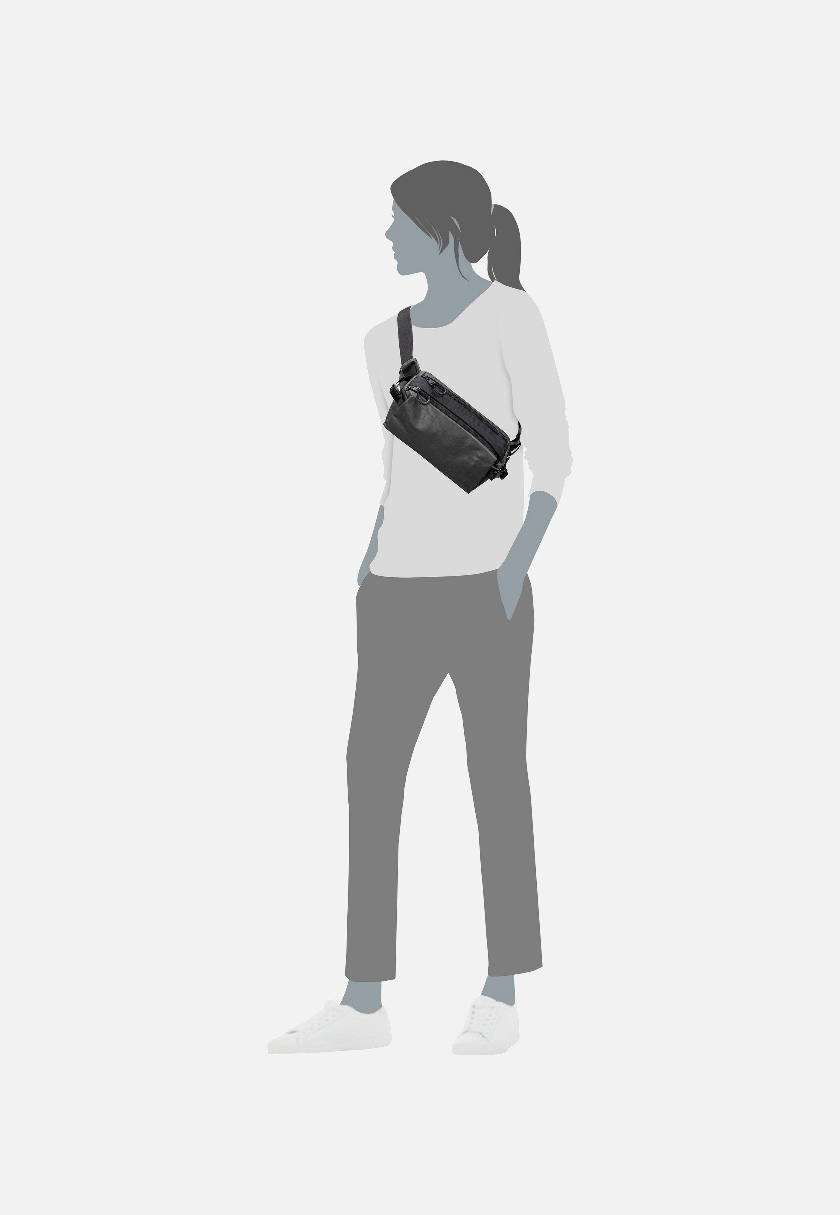 aunts & uncles - Ishikari RE Volcanic Ash - Sling Bag | Neutral-Image