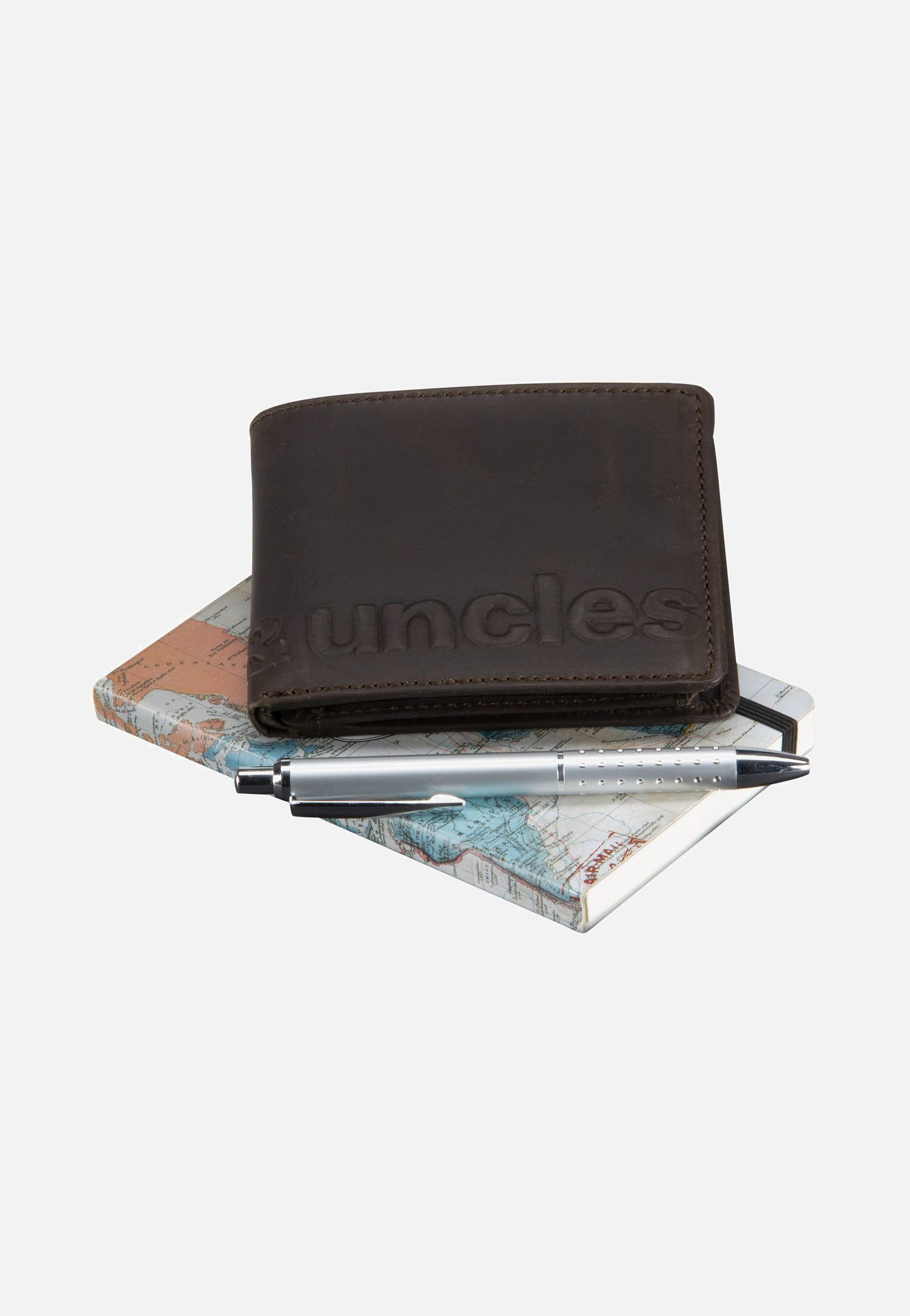 aunts & uncles Matt Vintage Brown Vintage Brown Logo Wallet