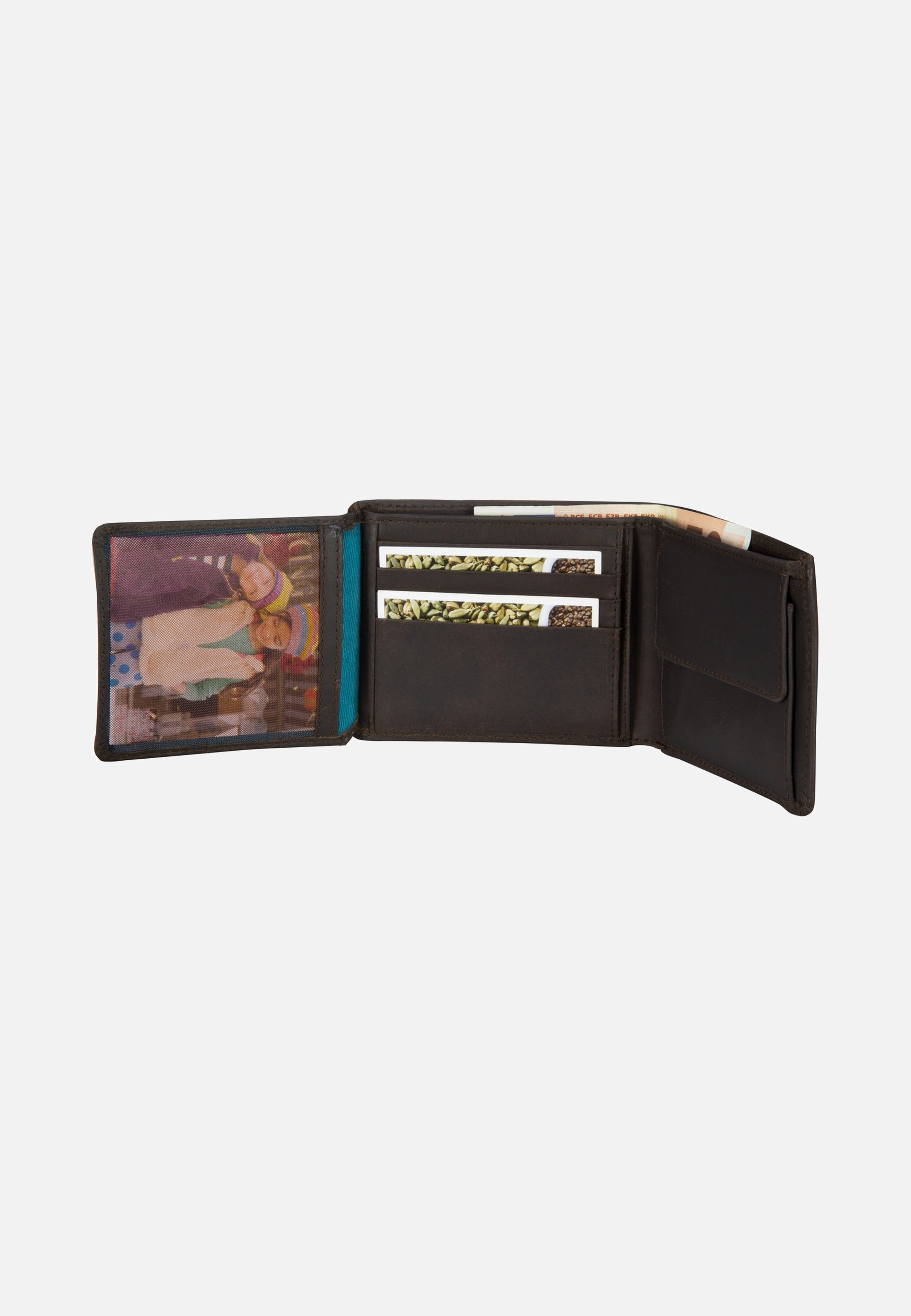 aunts & uncles Matt Vintage Brown Vintage Brown Logo Wallet