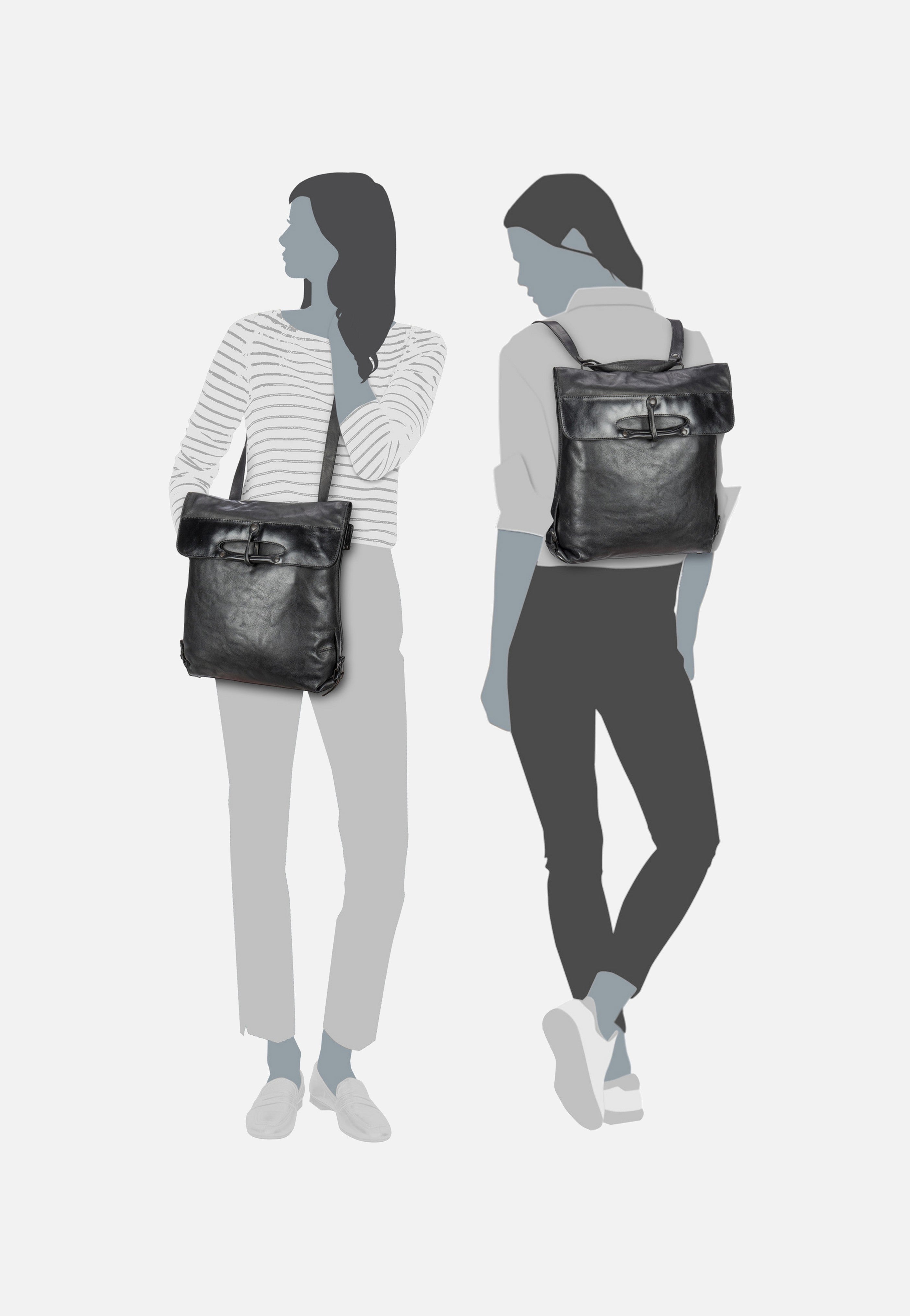 aunts & uncles Mrs. Apple Strudel Black Smoke Backpack