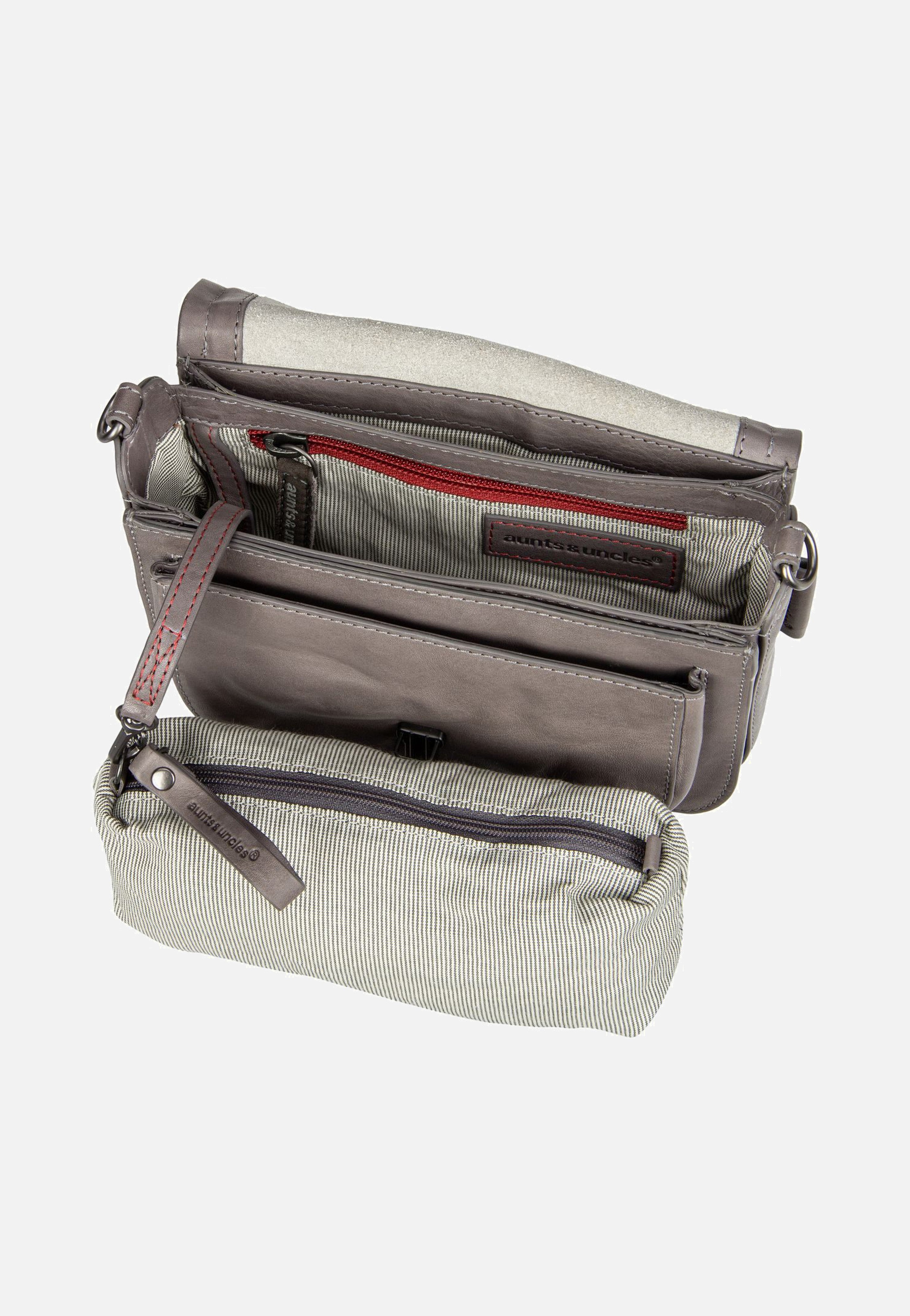 aunts & uncles Mrs. Waffle Oyster Grey Saddle Bag