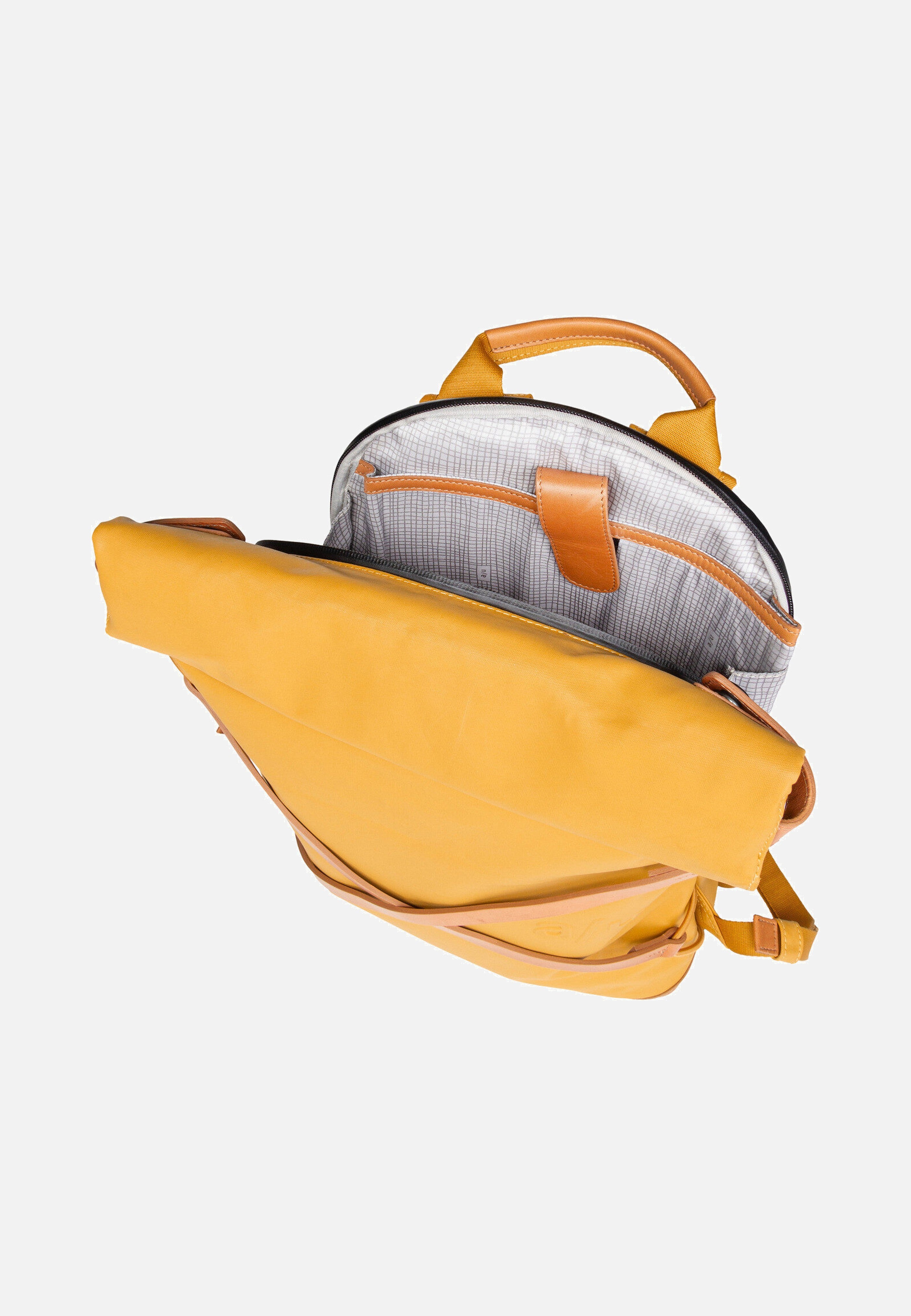 aunts & uncles - Yokohama Mustard - Rolltop Backpack | Neutral-Image