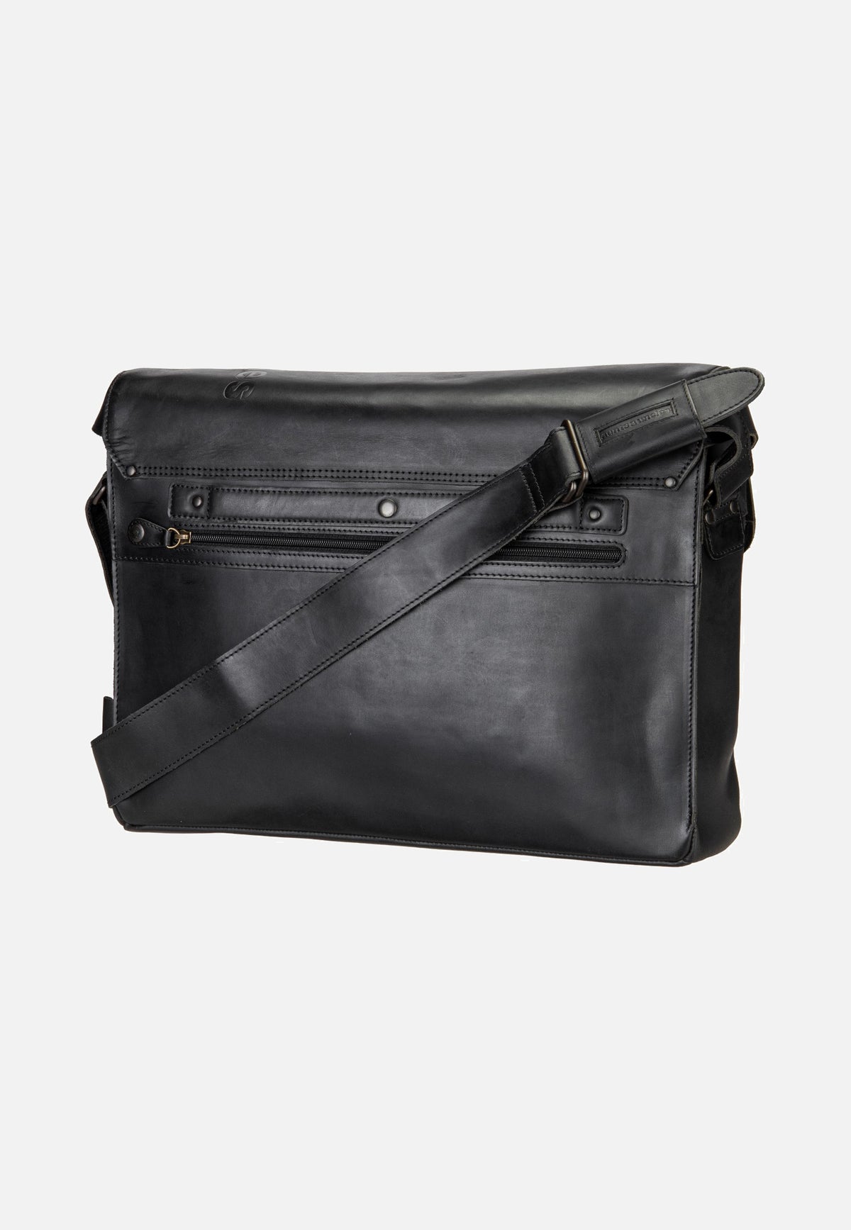 aunts & uncles Big Judd Black Messenger Bag
