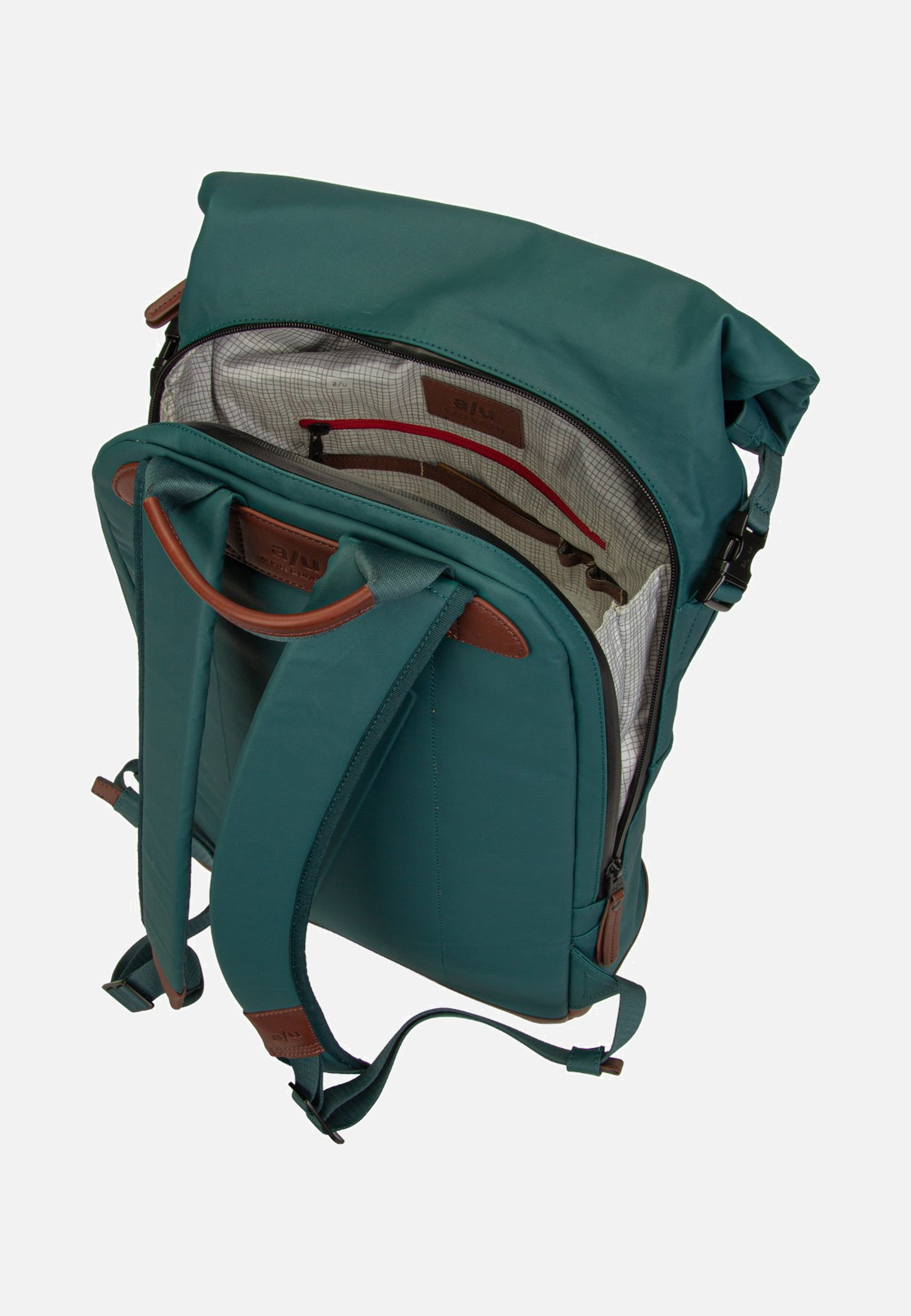 aunts & uncles Fukui Transformative Teal Rolltop Backpack