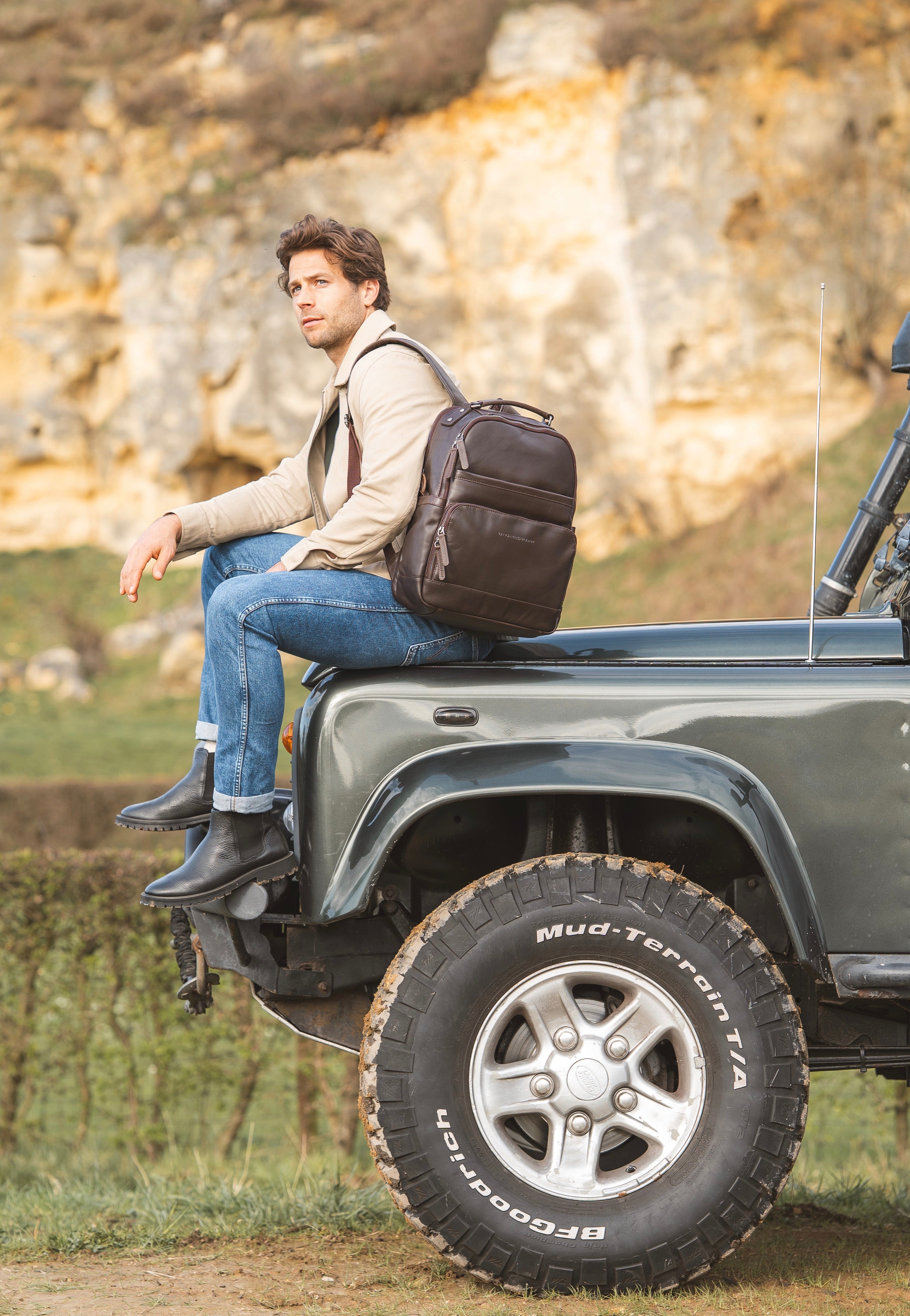 The Chesterfield Brand Austin 0184 Brown Backpack
