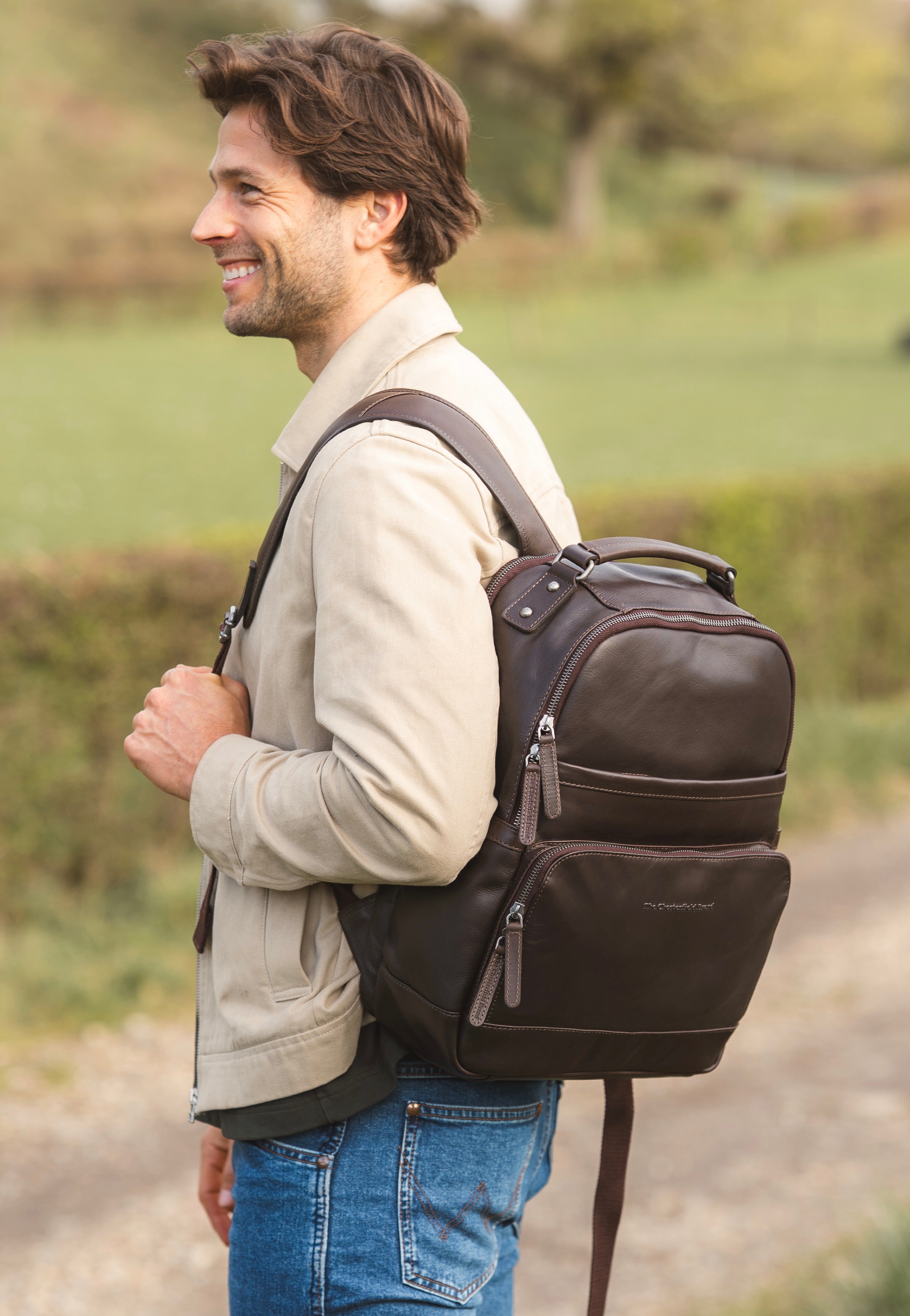 The Chesterfield Brand Austin 0184 Brown Backpack