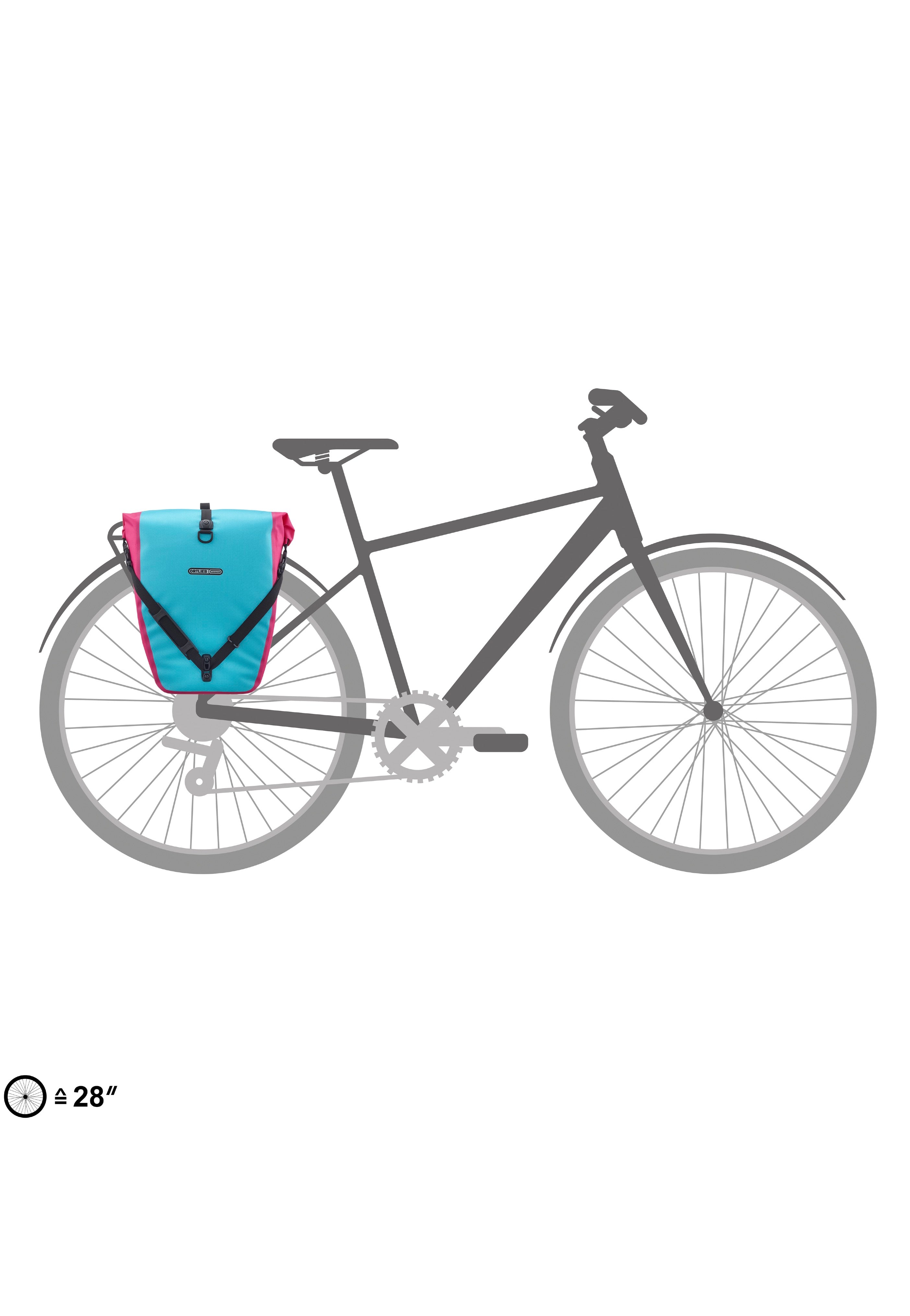ORTLIEB Back-Roller Cyber QL2.1 Cyber Blue/Pink Bike Bag