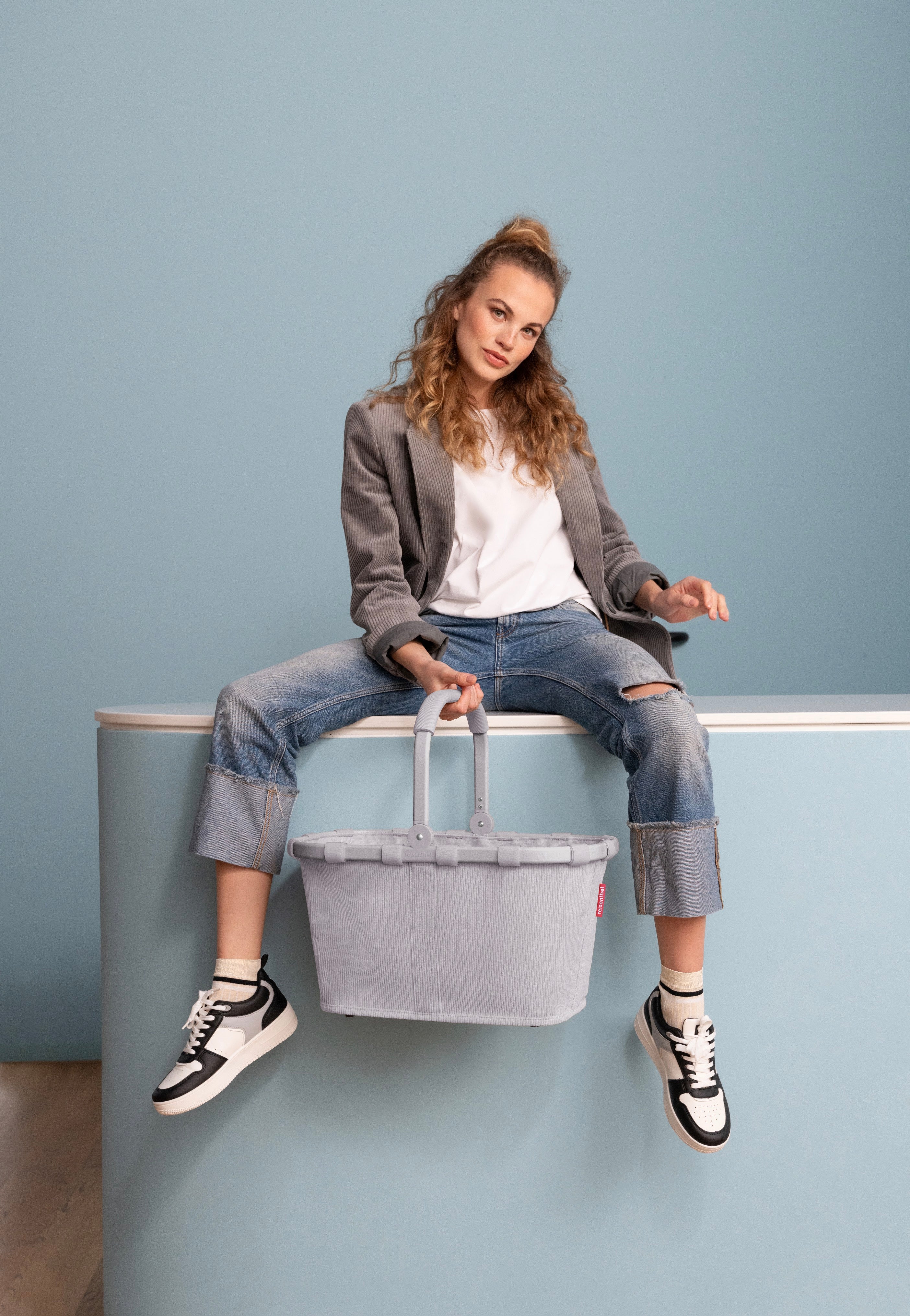 reisenthel - Carrybag Cord Grey - Shopping Basket | Neutral-Image