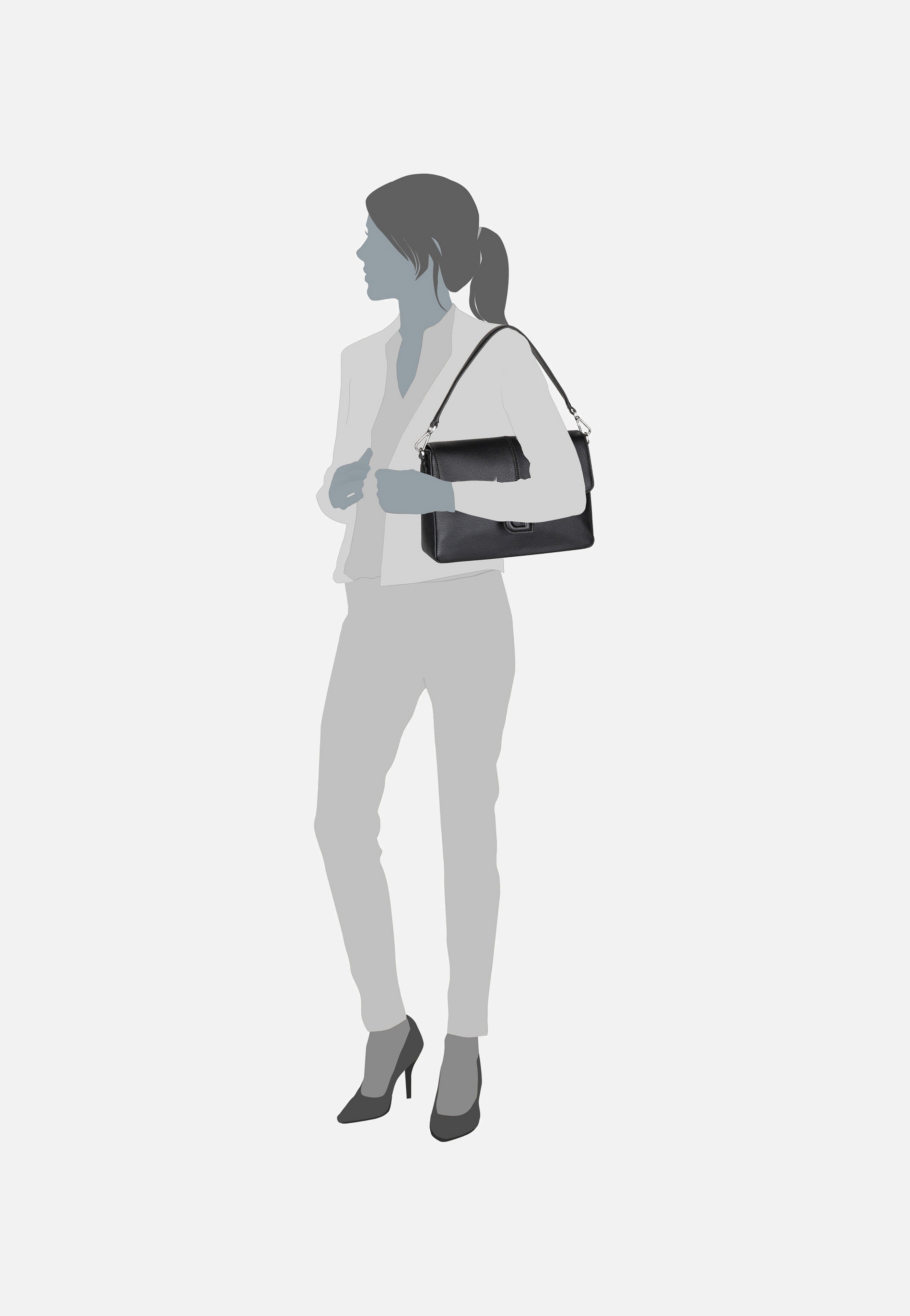 BOSS - Anett 50535960 Black - Shoulder Bag | Women-Image