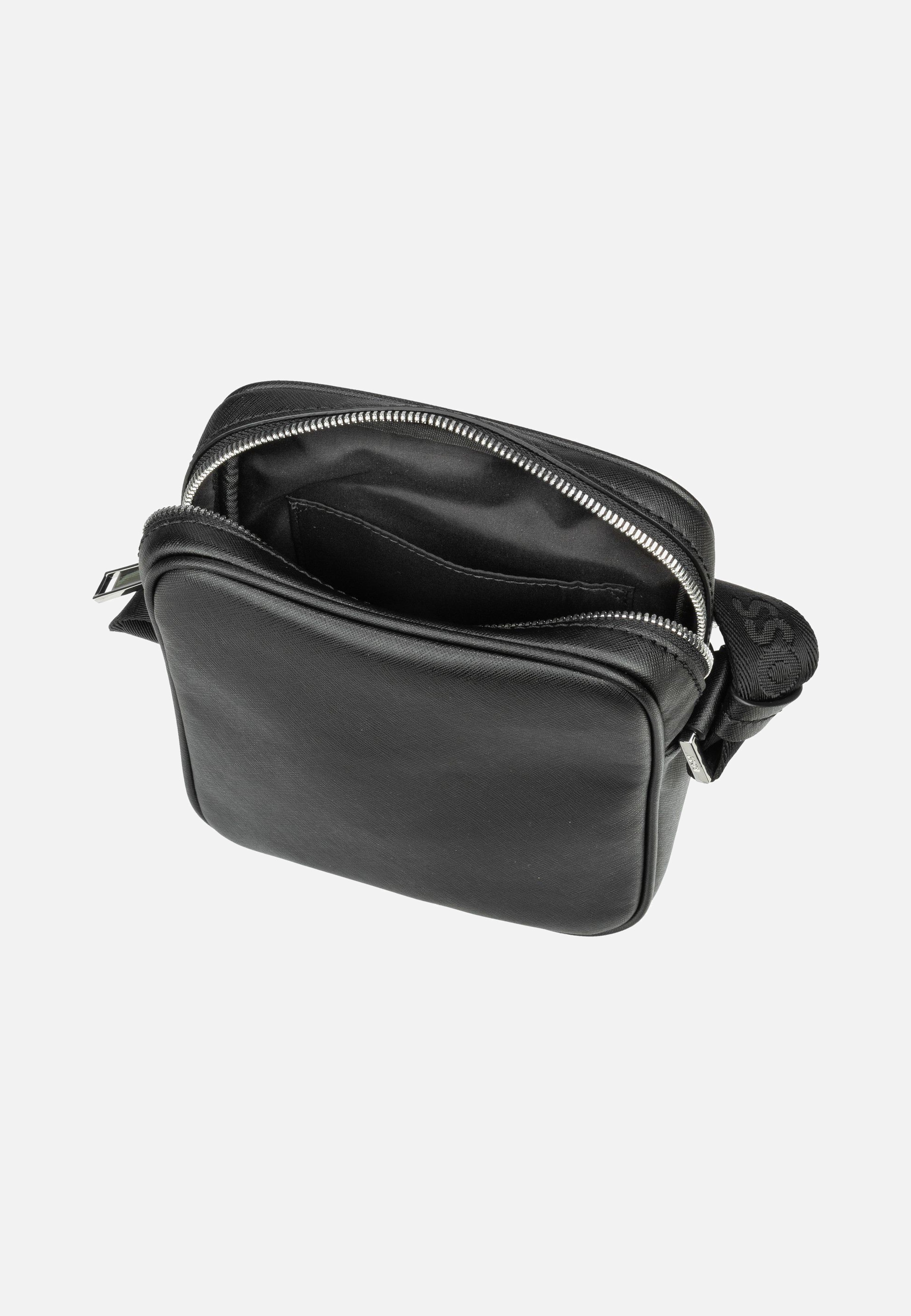 BOSS Zair North South Zip Black Crossbody Bag
