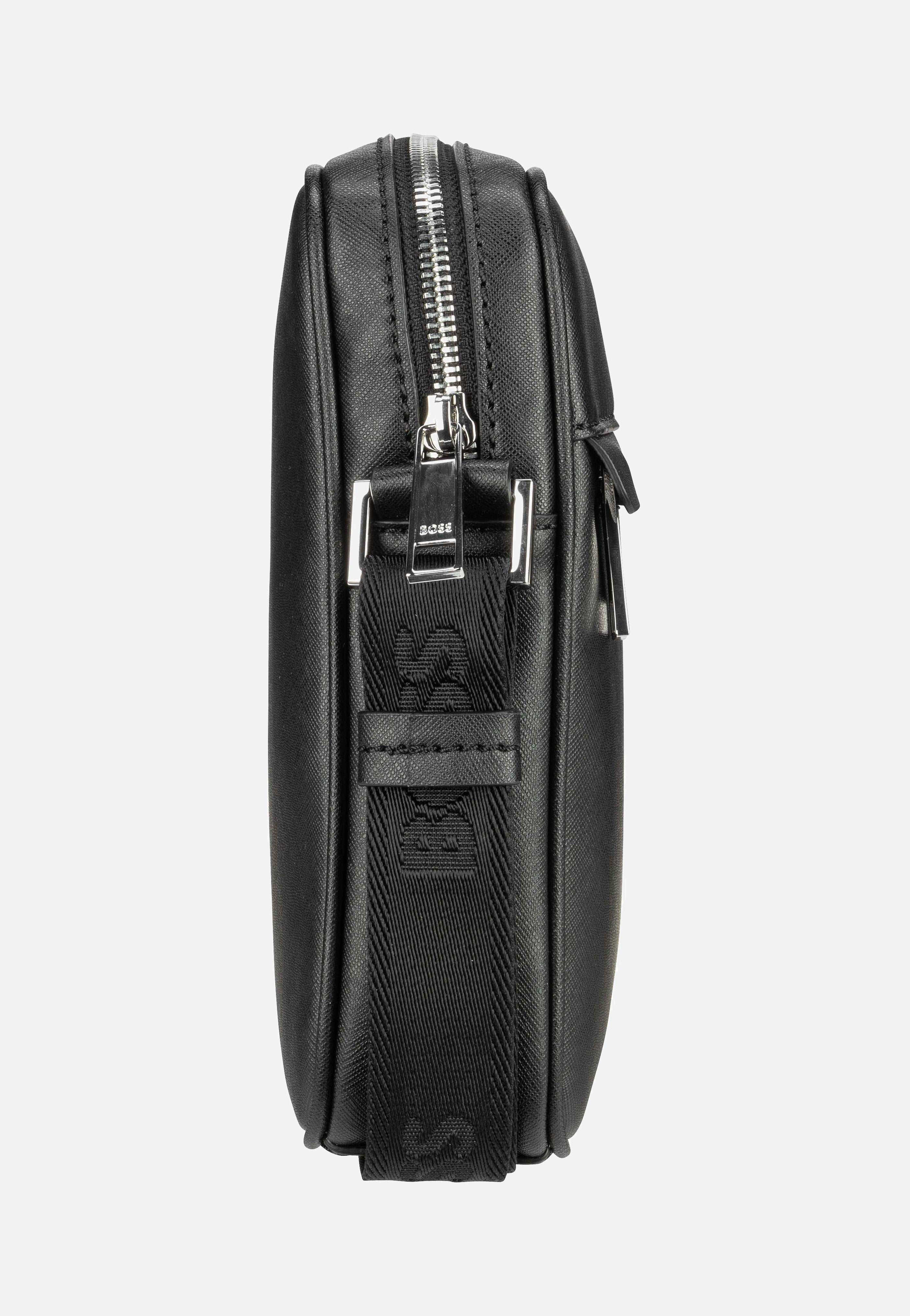 BOSS Zair North South Zip Black Crossbody Bag