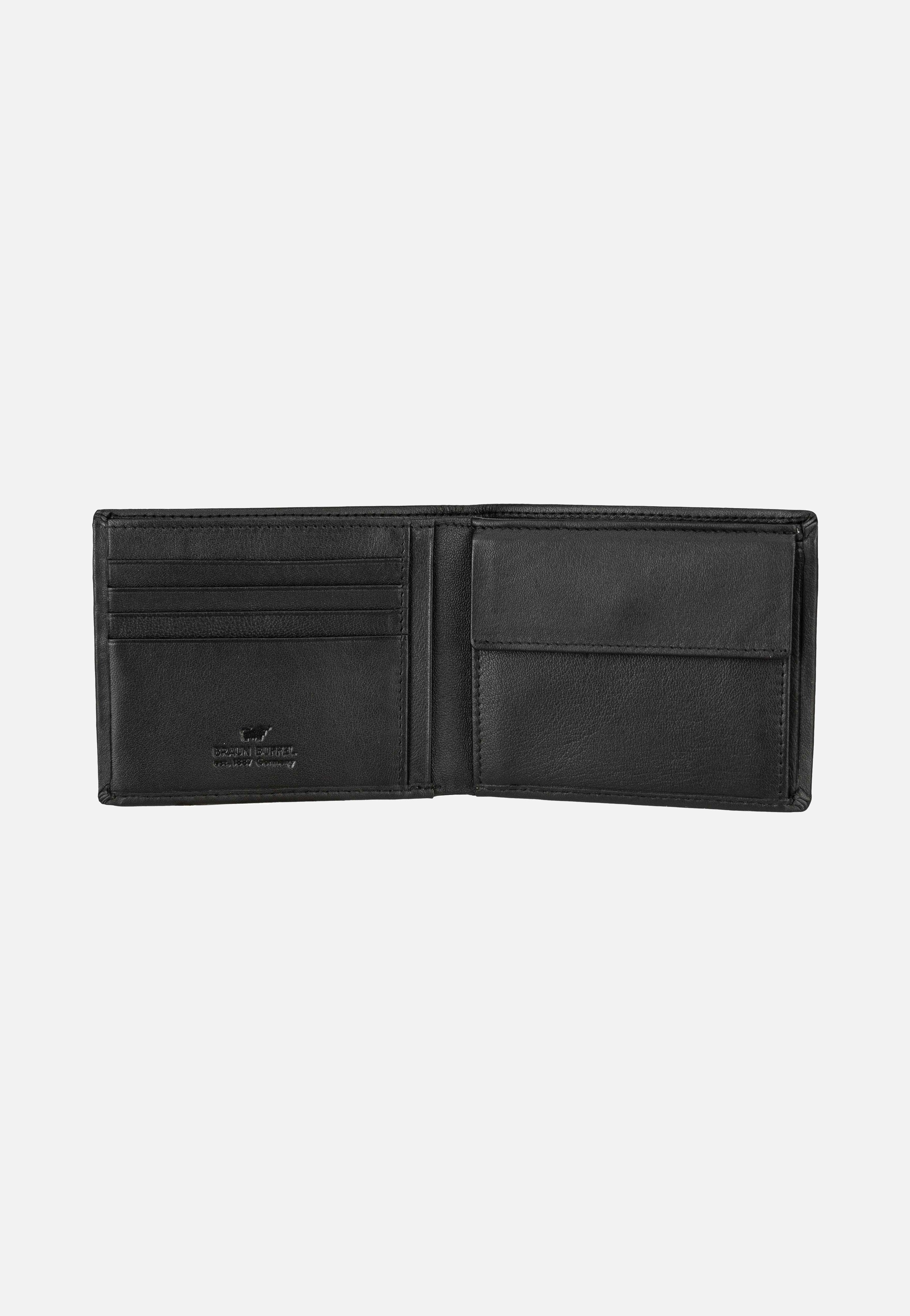 Braun Büffel - Hannes Coin Wallet 4+4Cs Schwarz - Wallet | Neutral-Image
