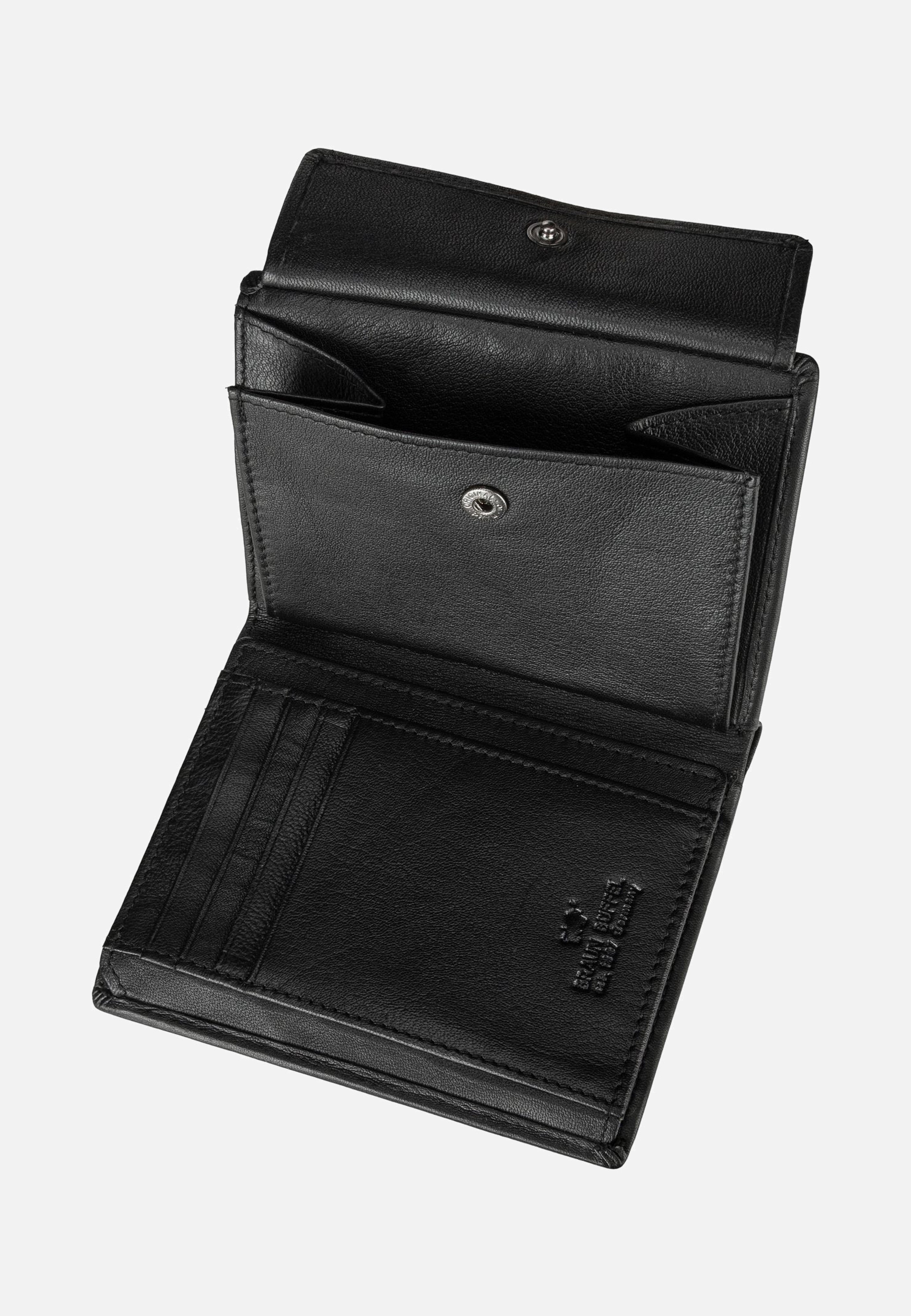 Braun Büffel - Hannes H North Coin Wallet 8Cs Schwarz - Wallet | Neutral-Image