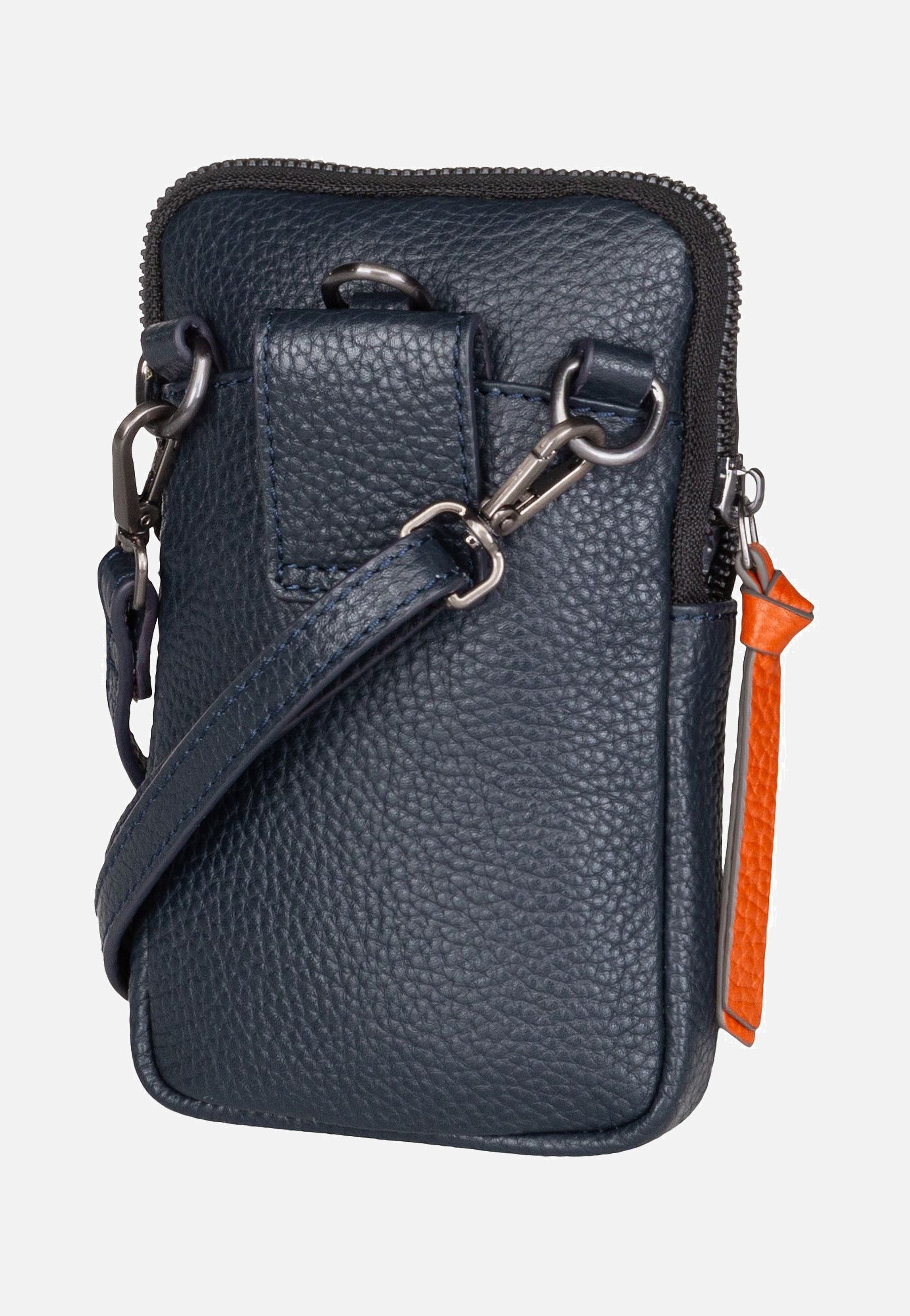 Braun Büffel - Novara Phone Pouch Dunkelblau - Phone Pouches | Men-Image