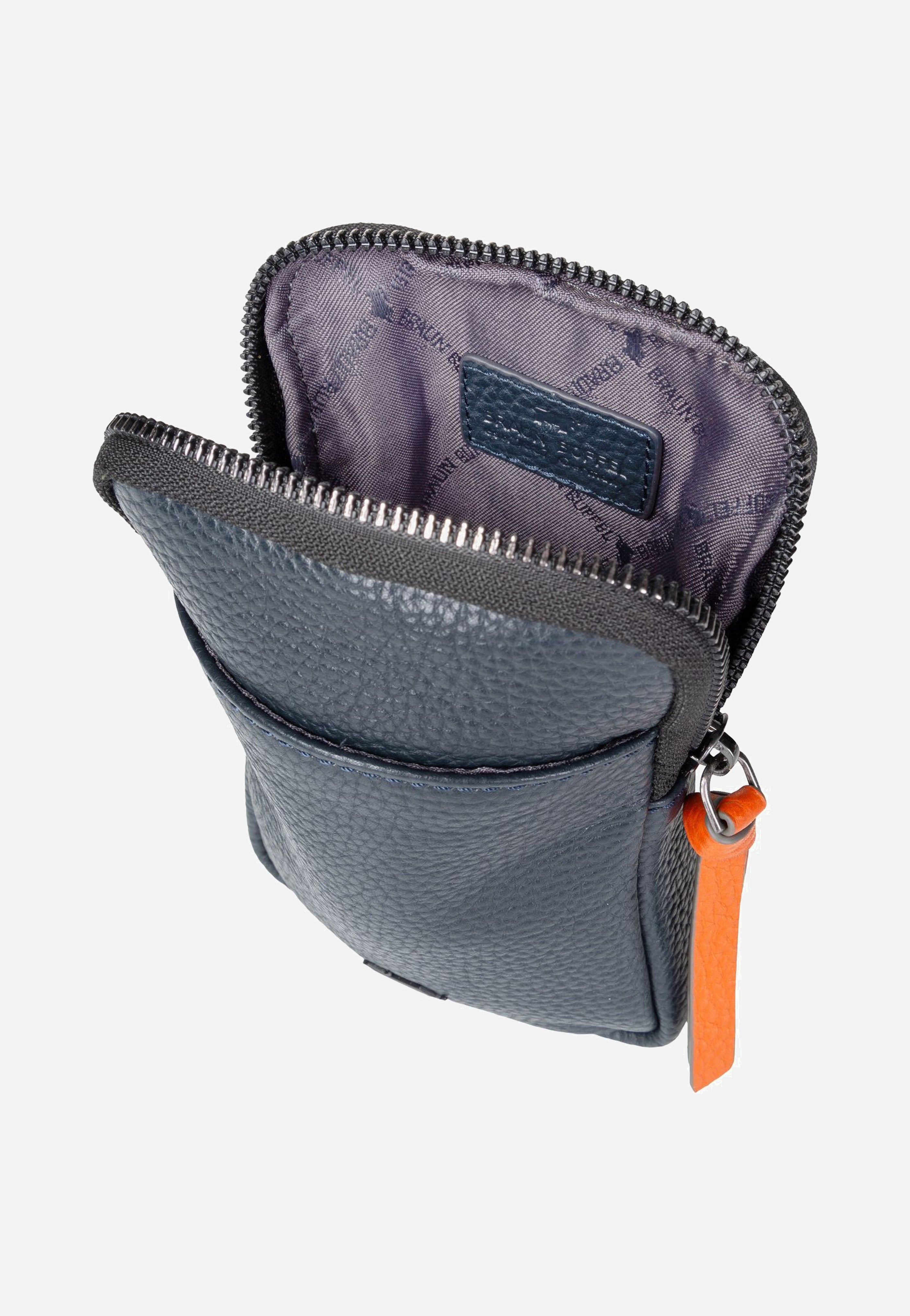Braun Büffel - Novara Phone Pouch Dunkelblau - Phone Pouches | Men-Image
