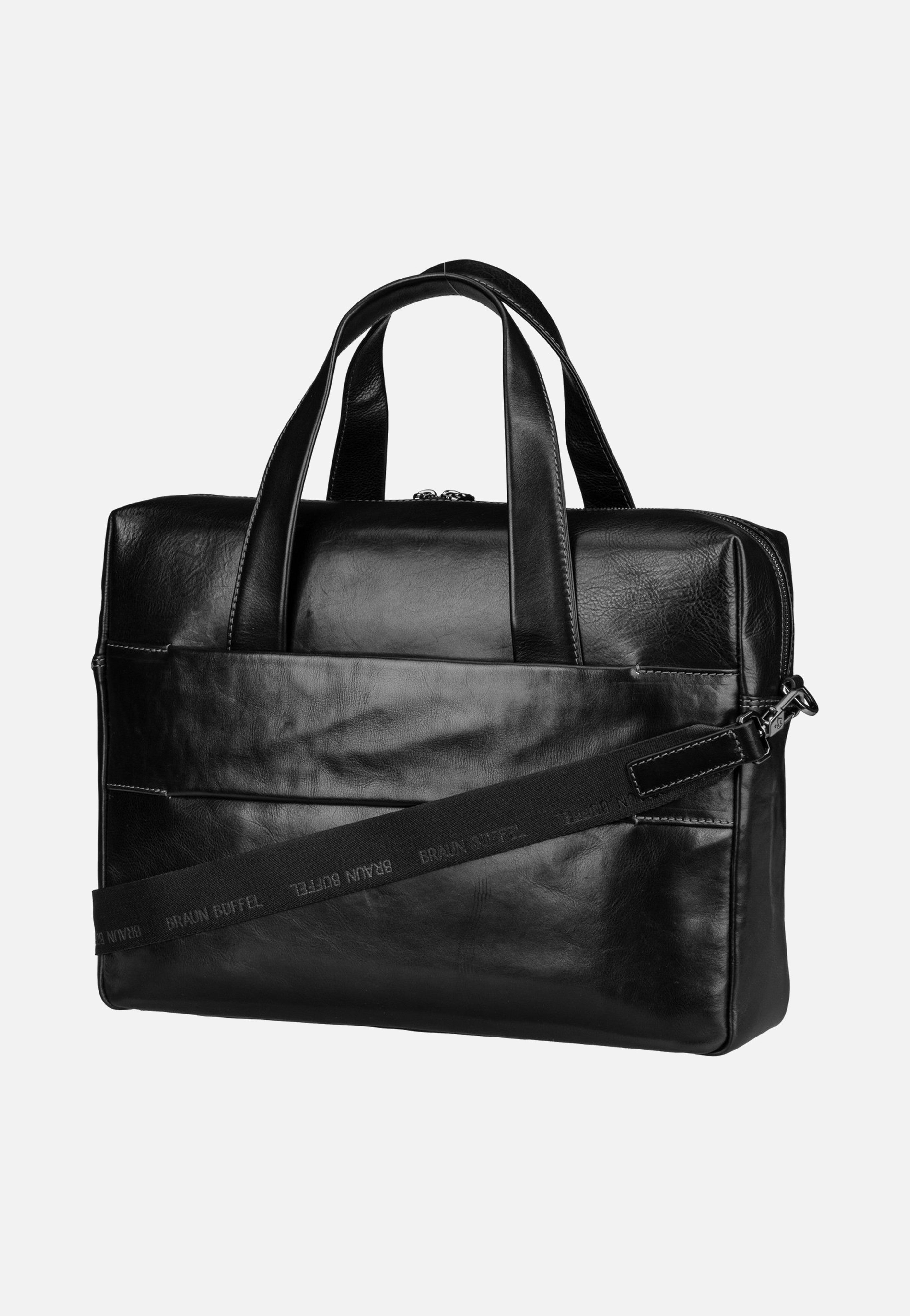 Braun Büffel Arezzo Businesstasche Schwarz Briefcase