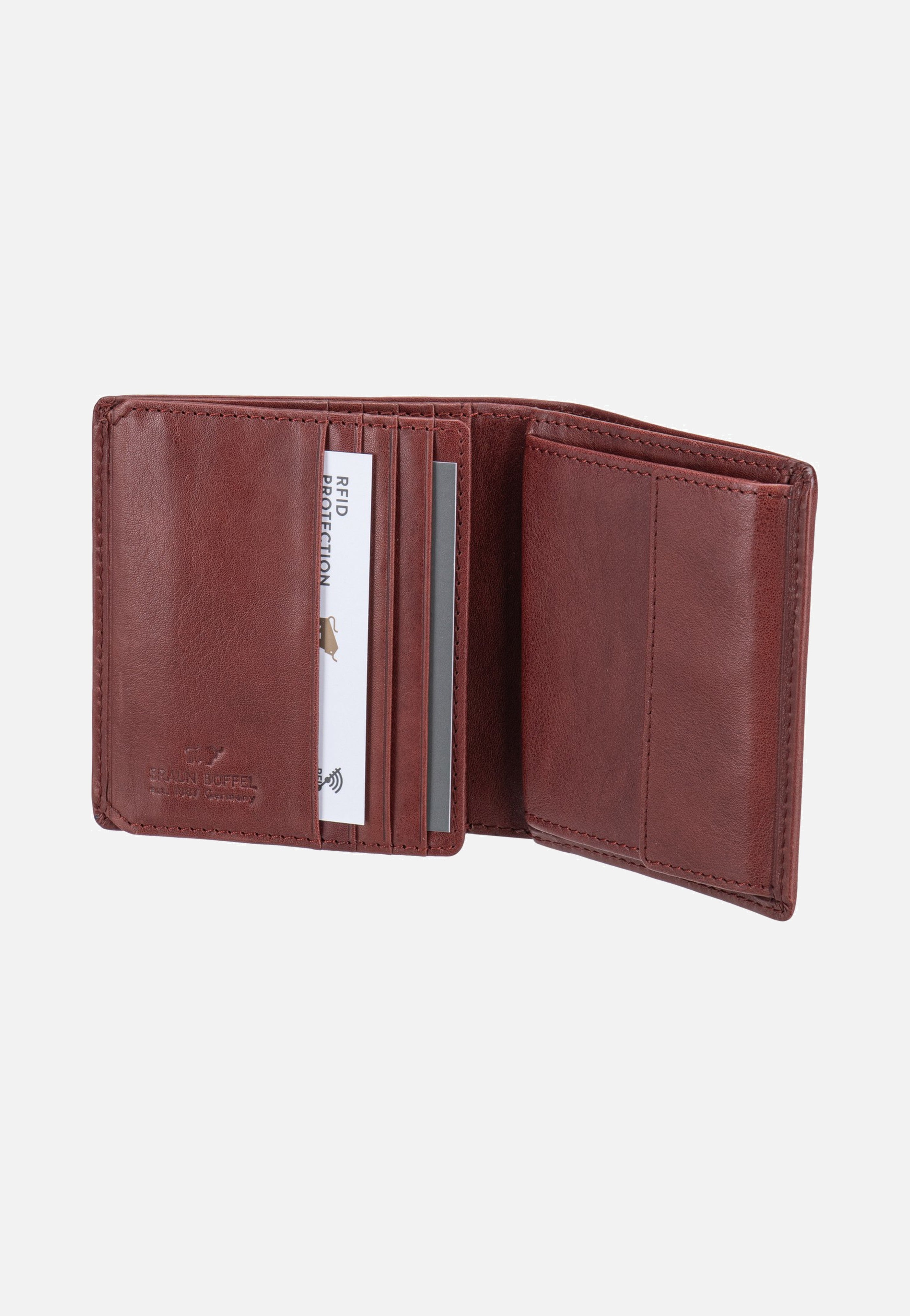 Braun Büffel Arezzo RFID Carré 8Cs Tabak Wallet