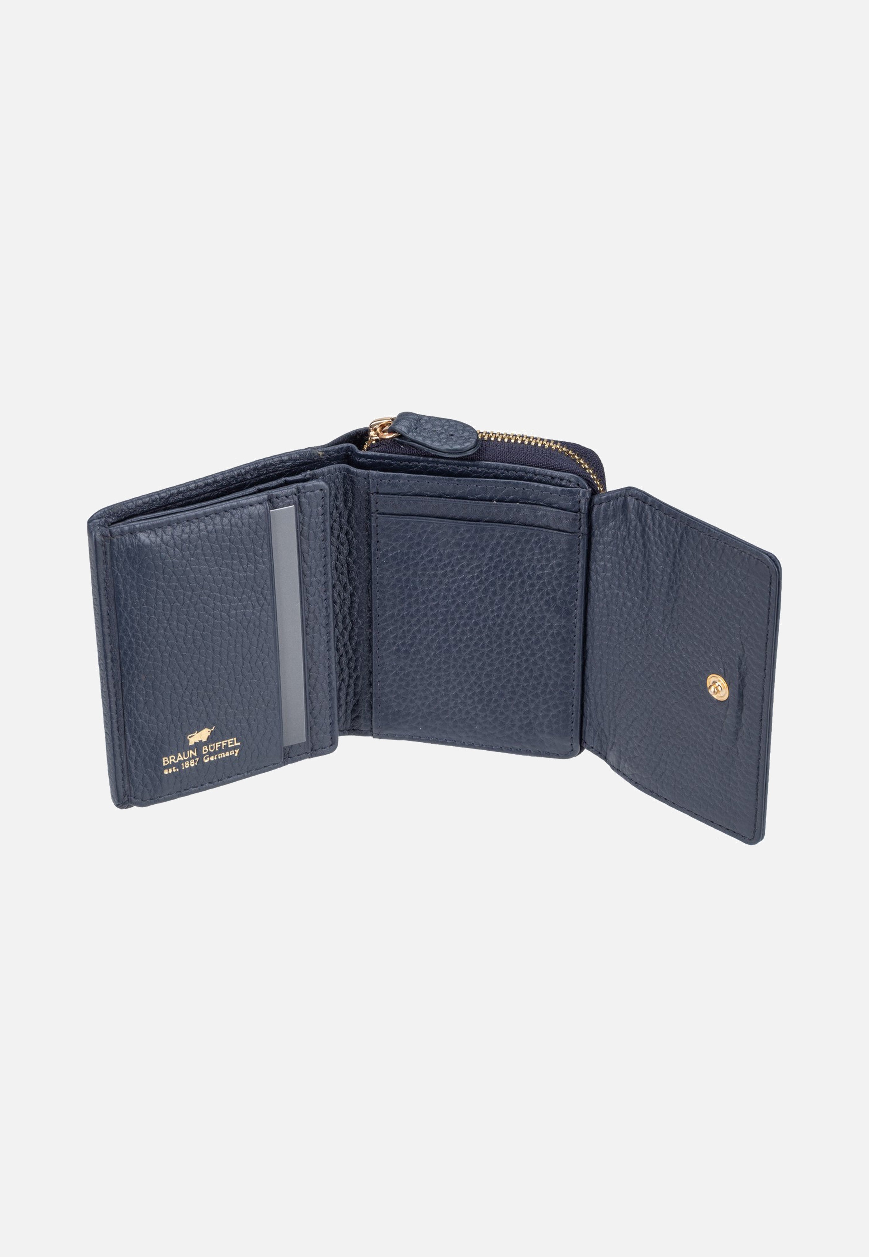 Braun Büffel Asti RV 50446 6CS Navy Wallet