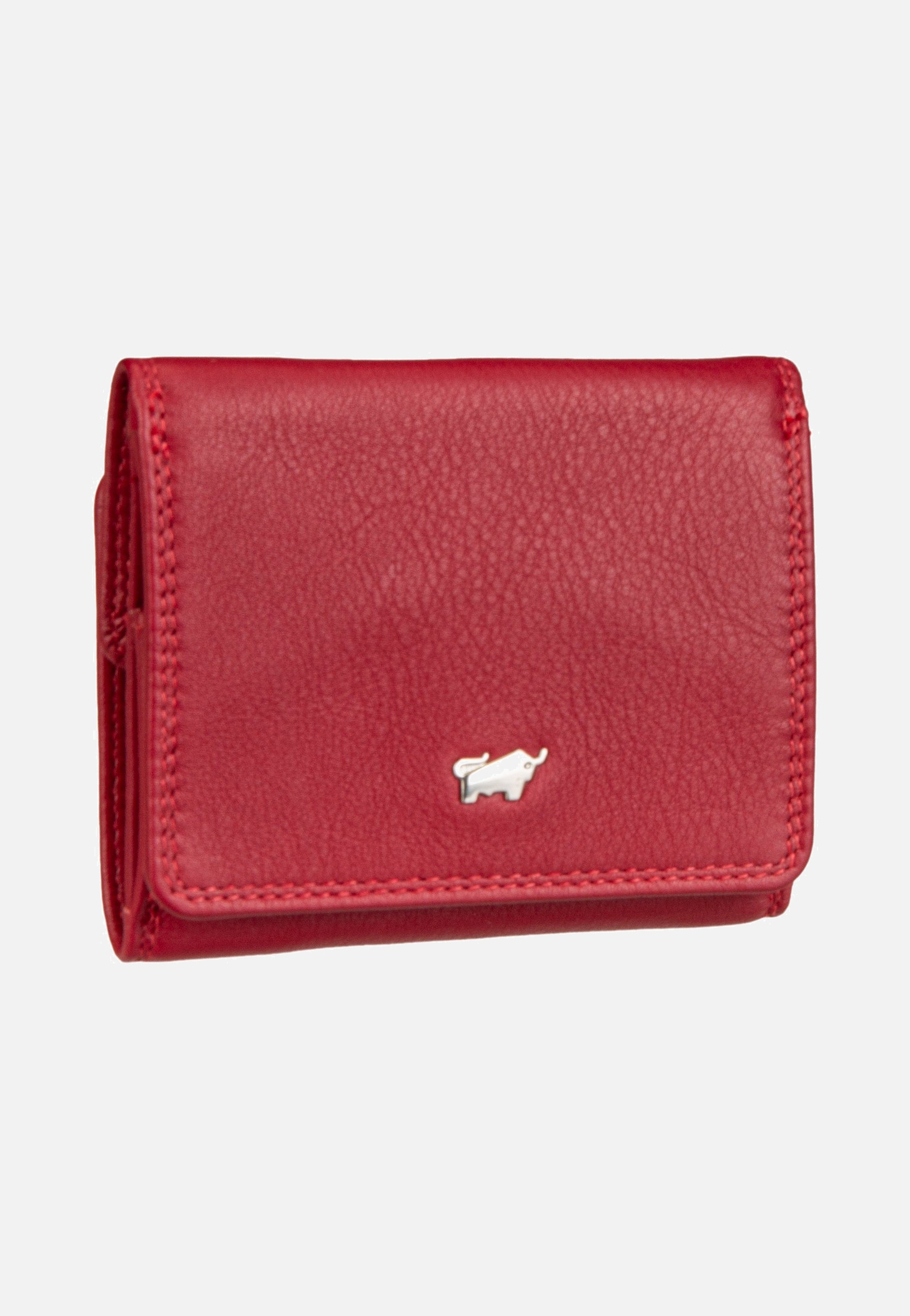 Braun Büffel Golf RFID Coin Purse 2Cs Red Wallet