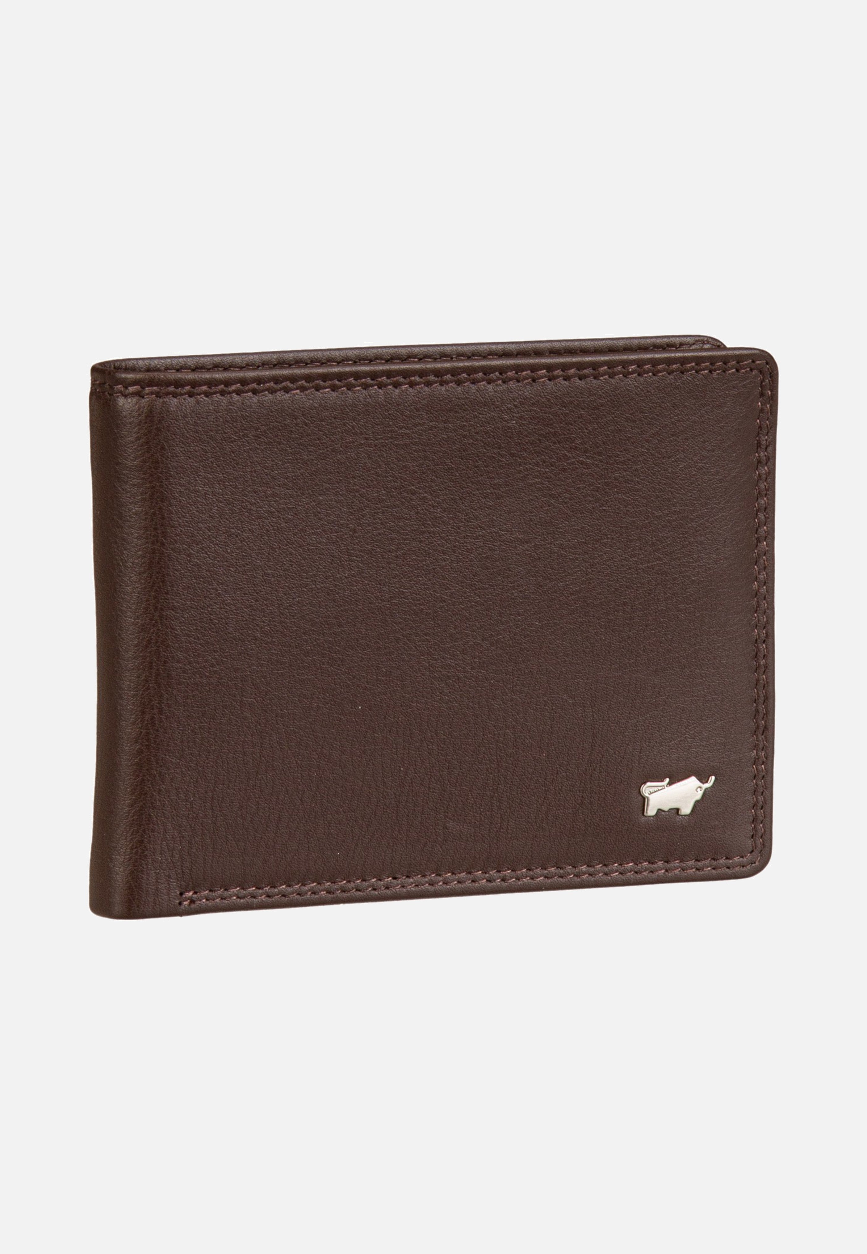 Braun Büffel Golf RFID Coin Wallet 4+3Cs Braun Wallet
