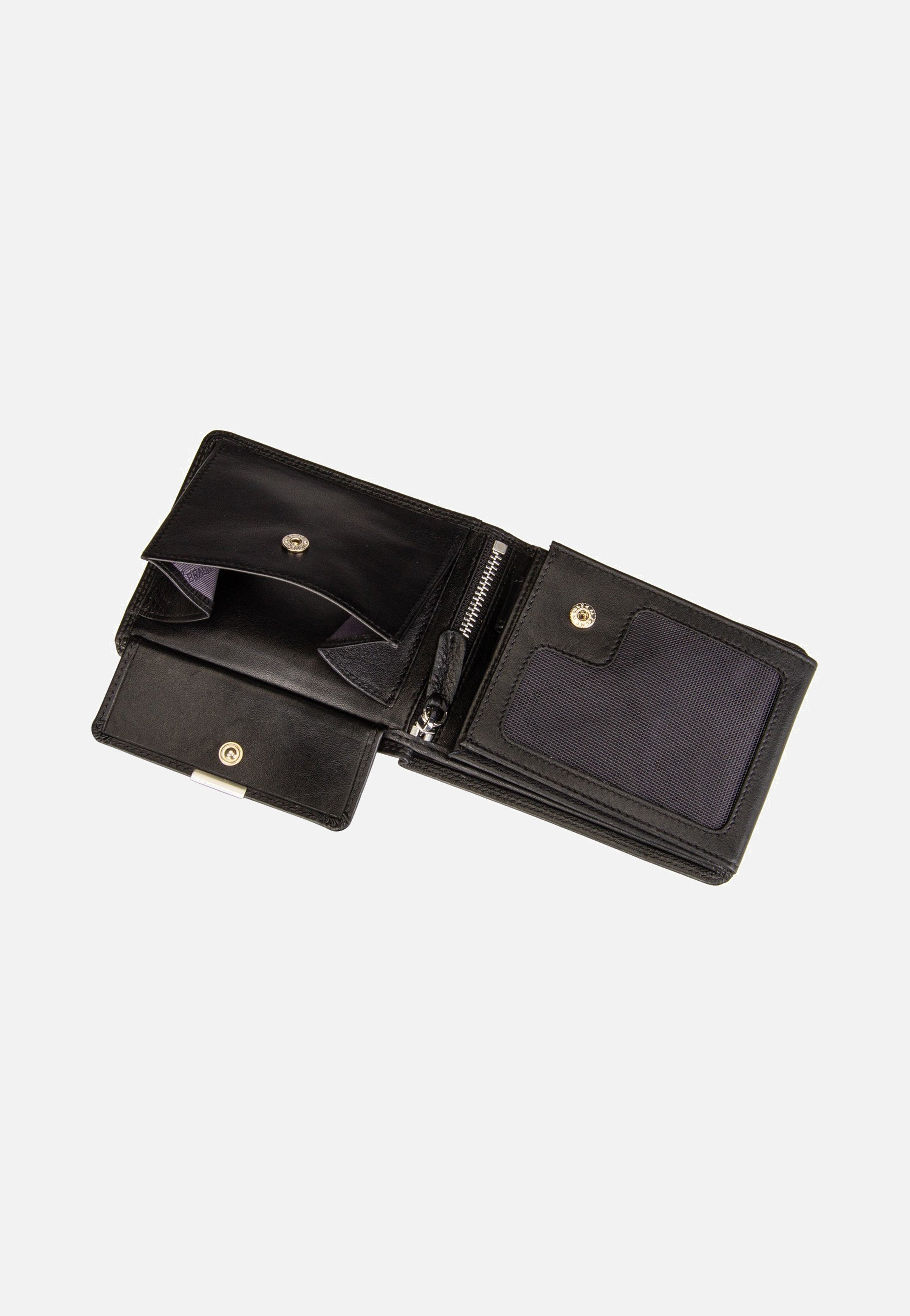 Braun Büffel Golf RFID Coin Wallet 8Cs + Loop Black Wallet