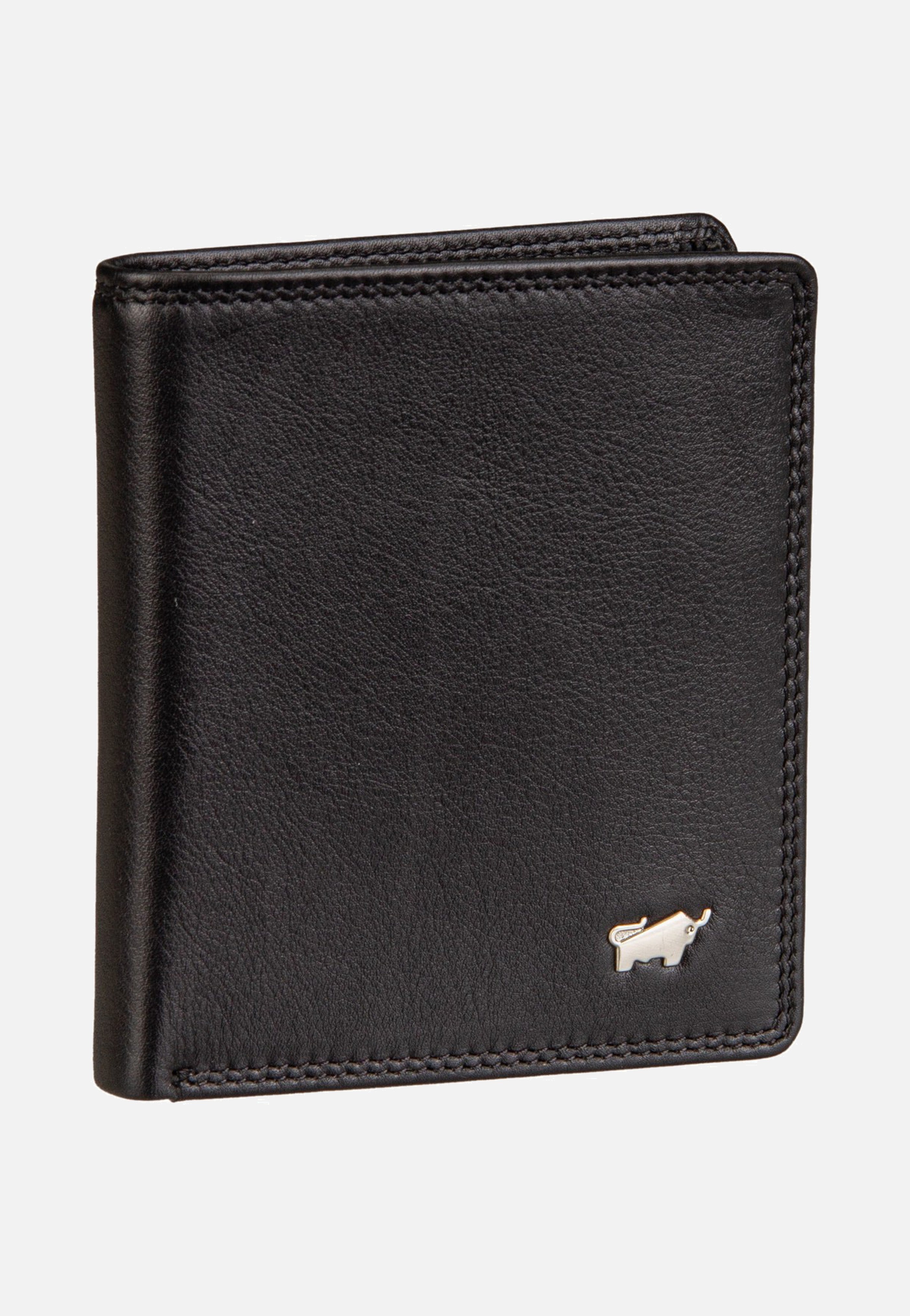 Braun Büffel Golf RFID Coin Wallet Carré 6Cs Black Wallet