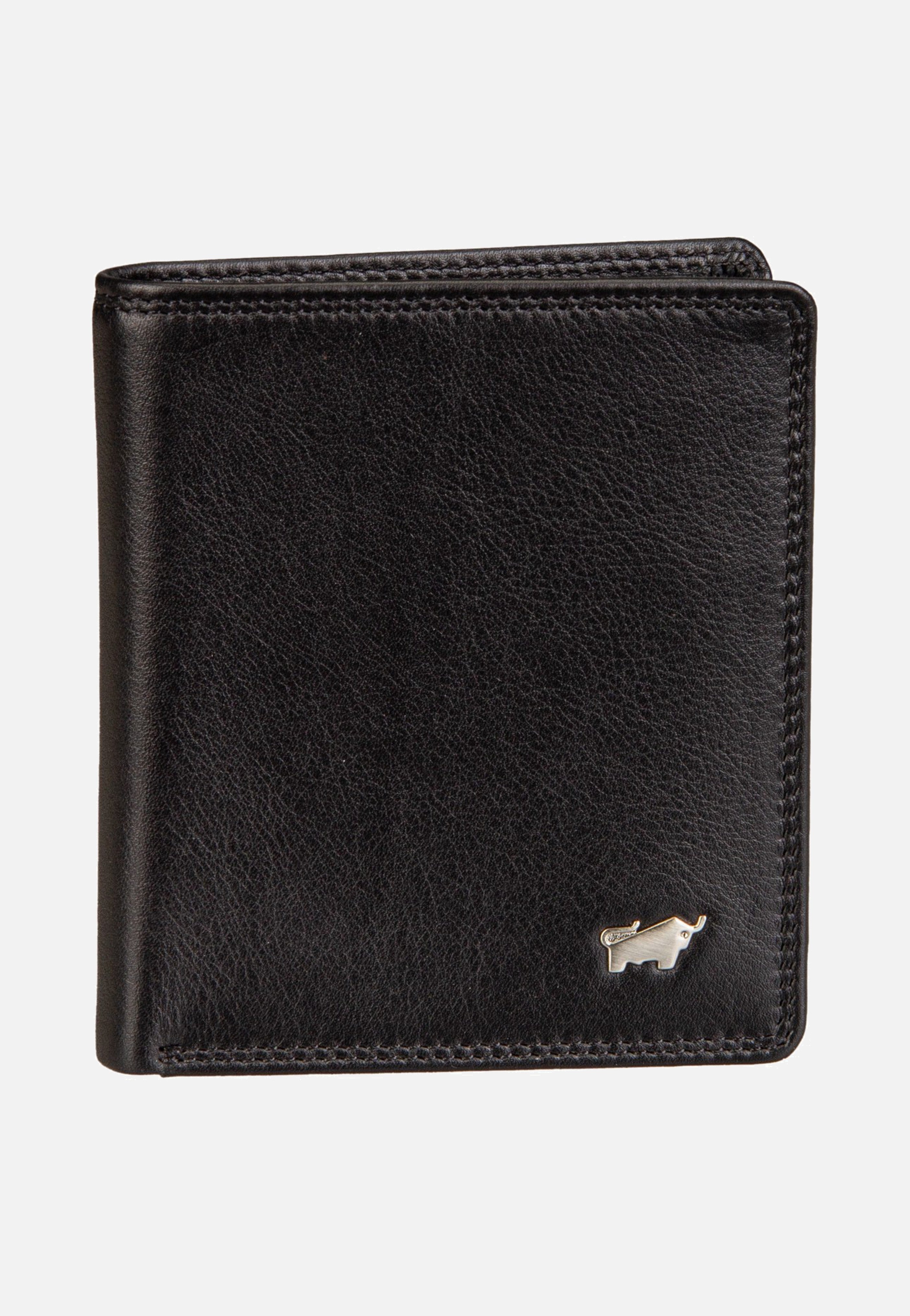 Braun Büffel Golf RFID Coin Wallet Carré 6Cs Black Wallet