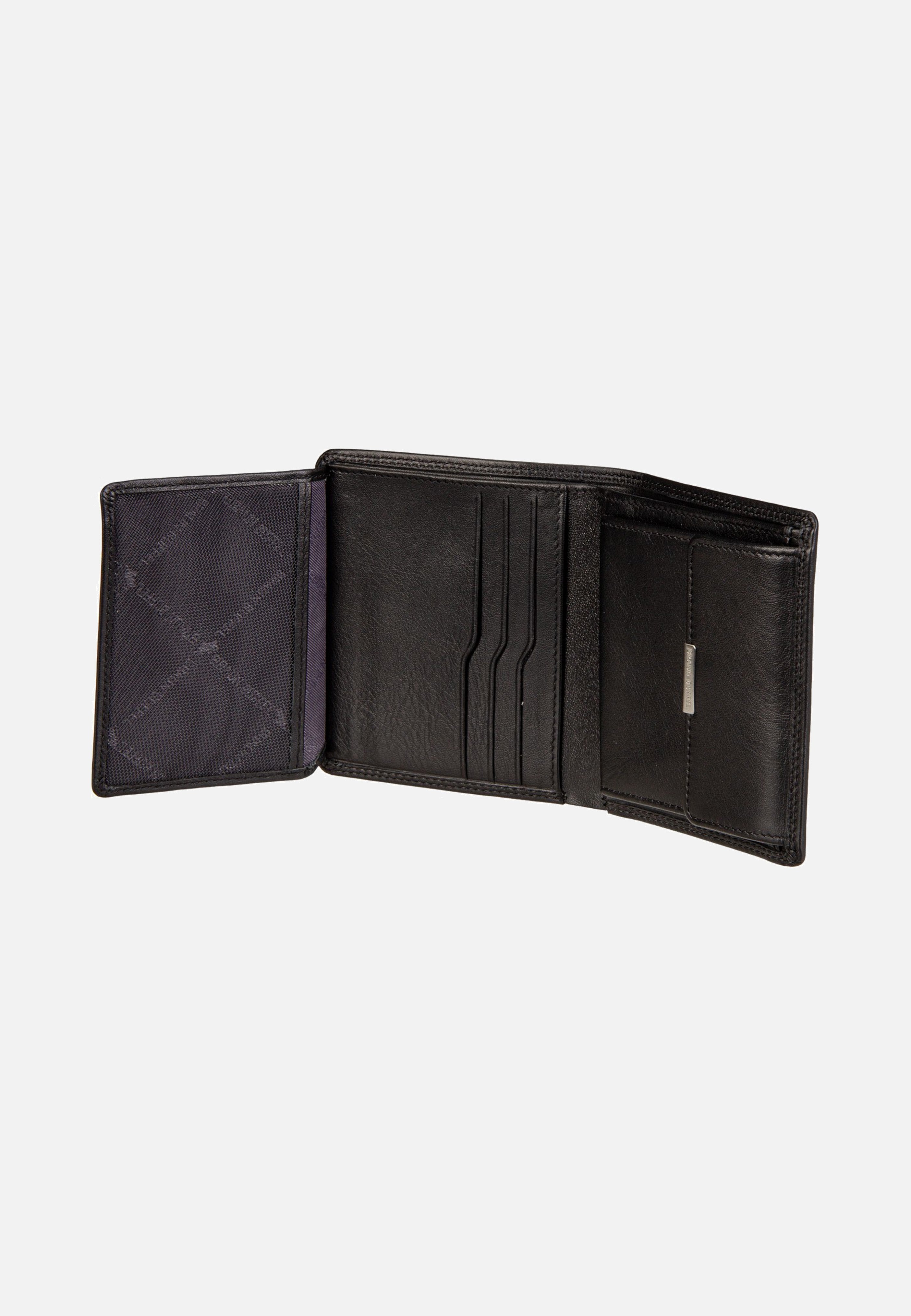 Braun Büffel Golf RFID Coin Wallet Carré 6Cs Black Wallet