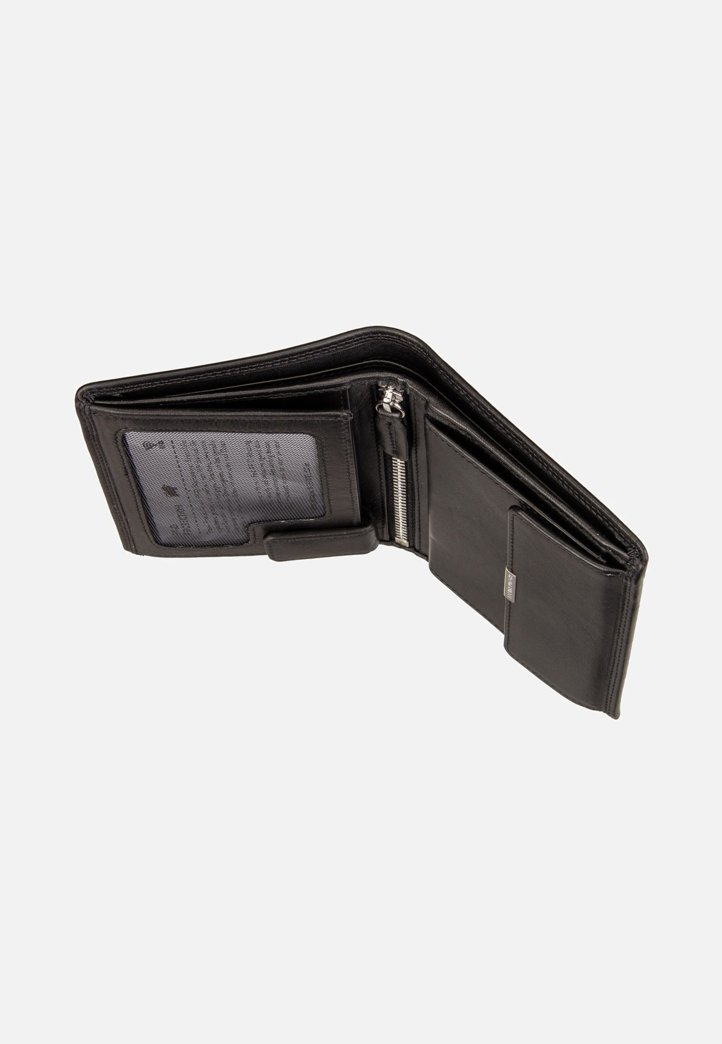 Braun Büffel Golf RFID Coin Wallet H 7Cs + Loop Black Wallet