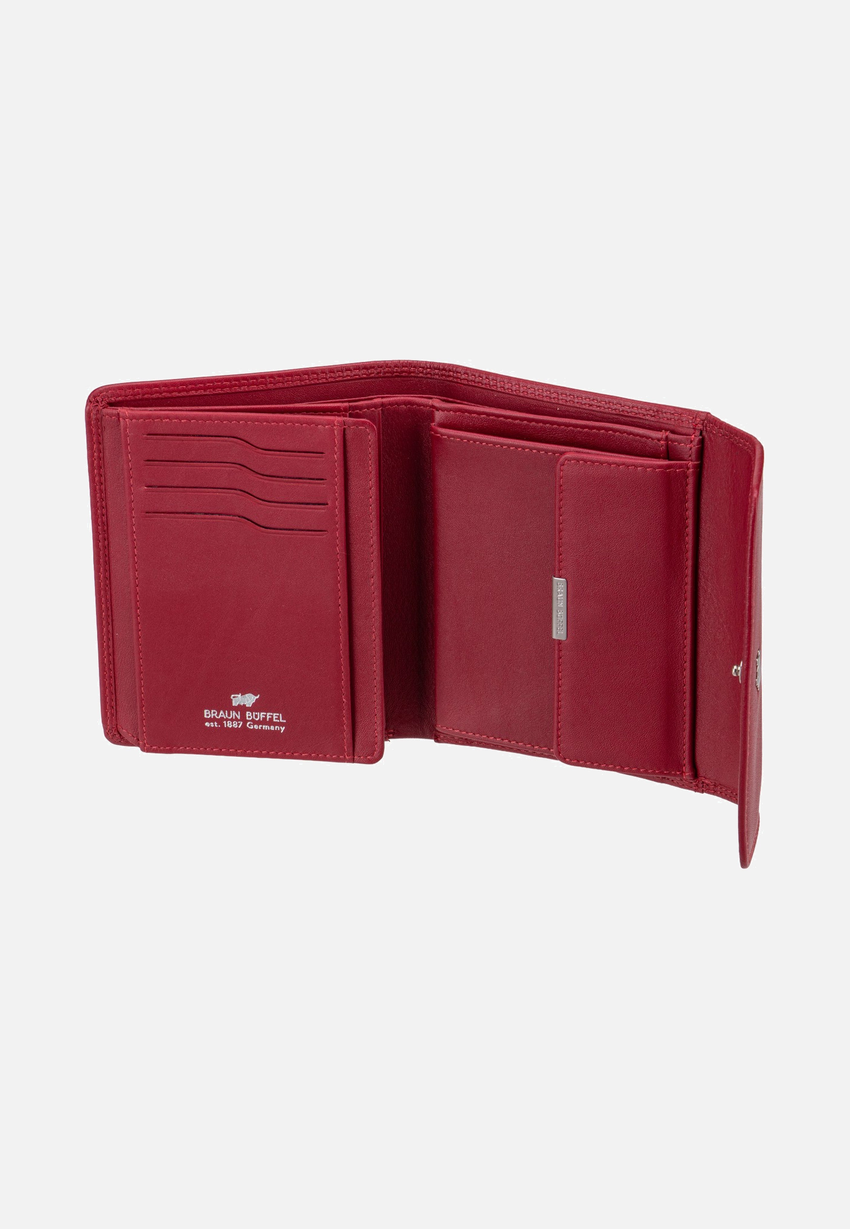 Braun Büffel Golf RFID Wallet M 8Cs Red Wallet