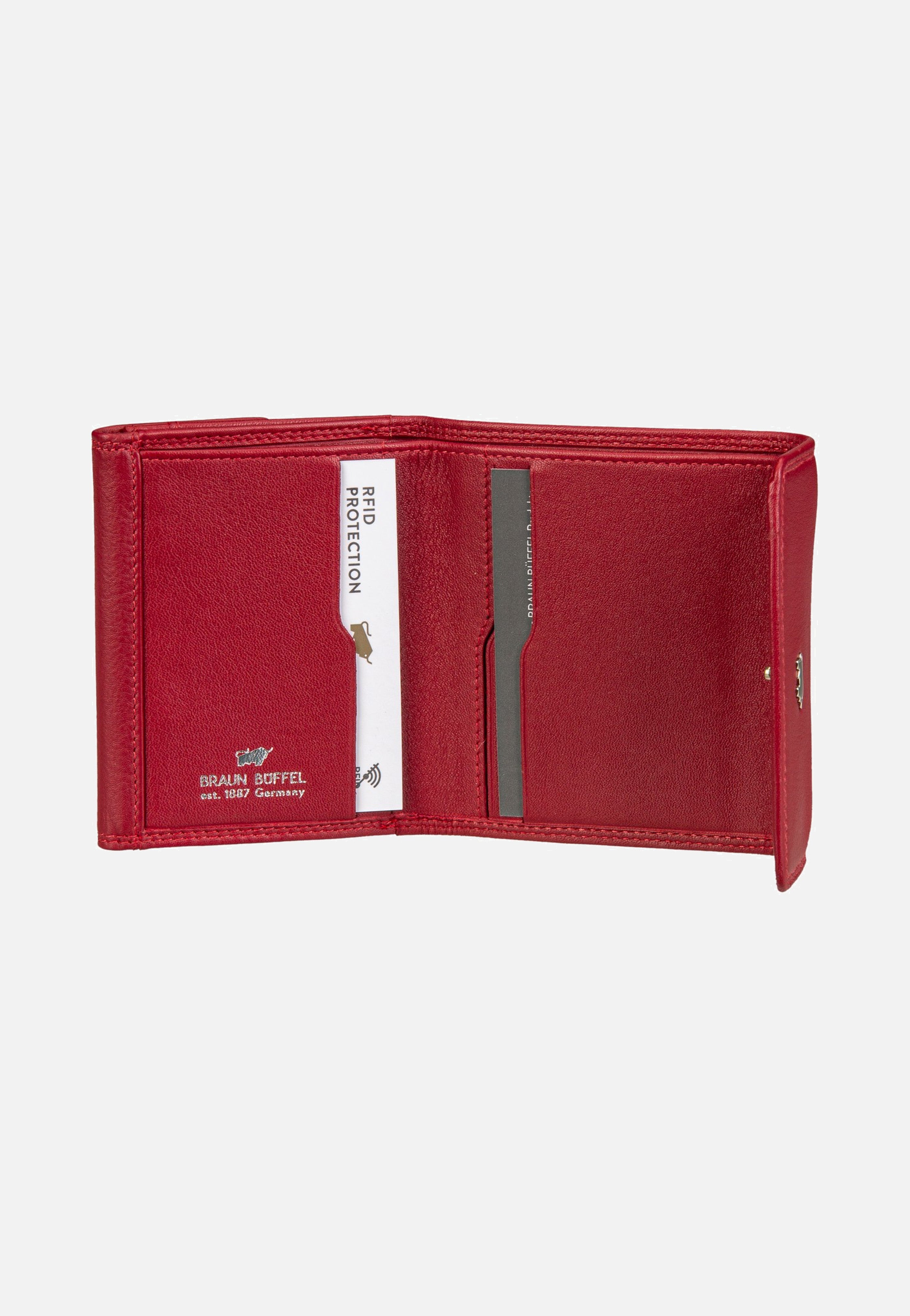 Braun Büffel Golf RFID Wallet S 4Cs Red Wallet