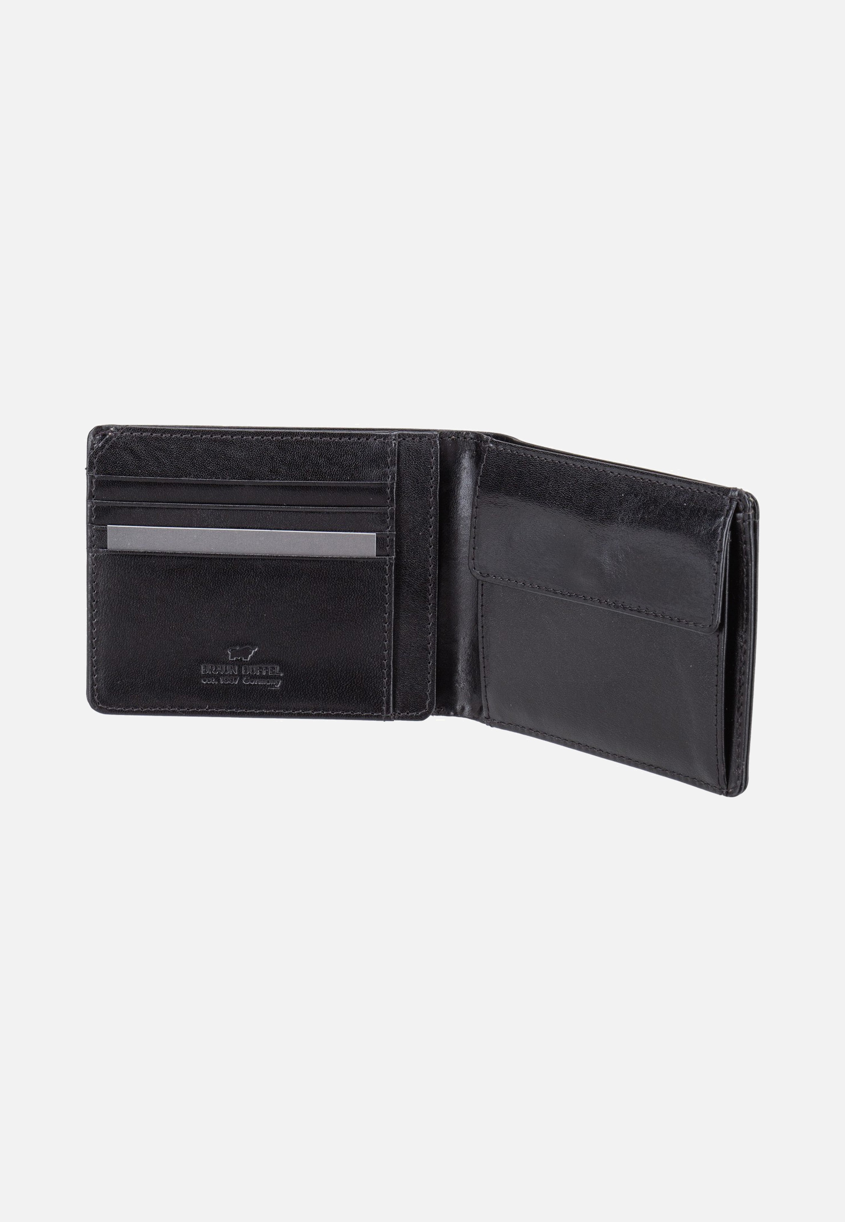 Braun Büffel Country RFID 8Cs Schwarz Wallet