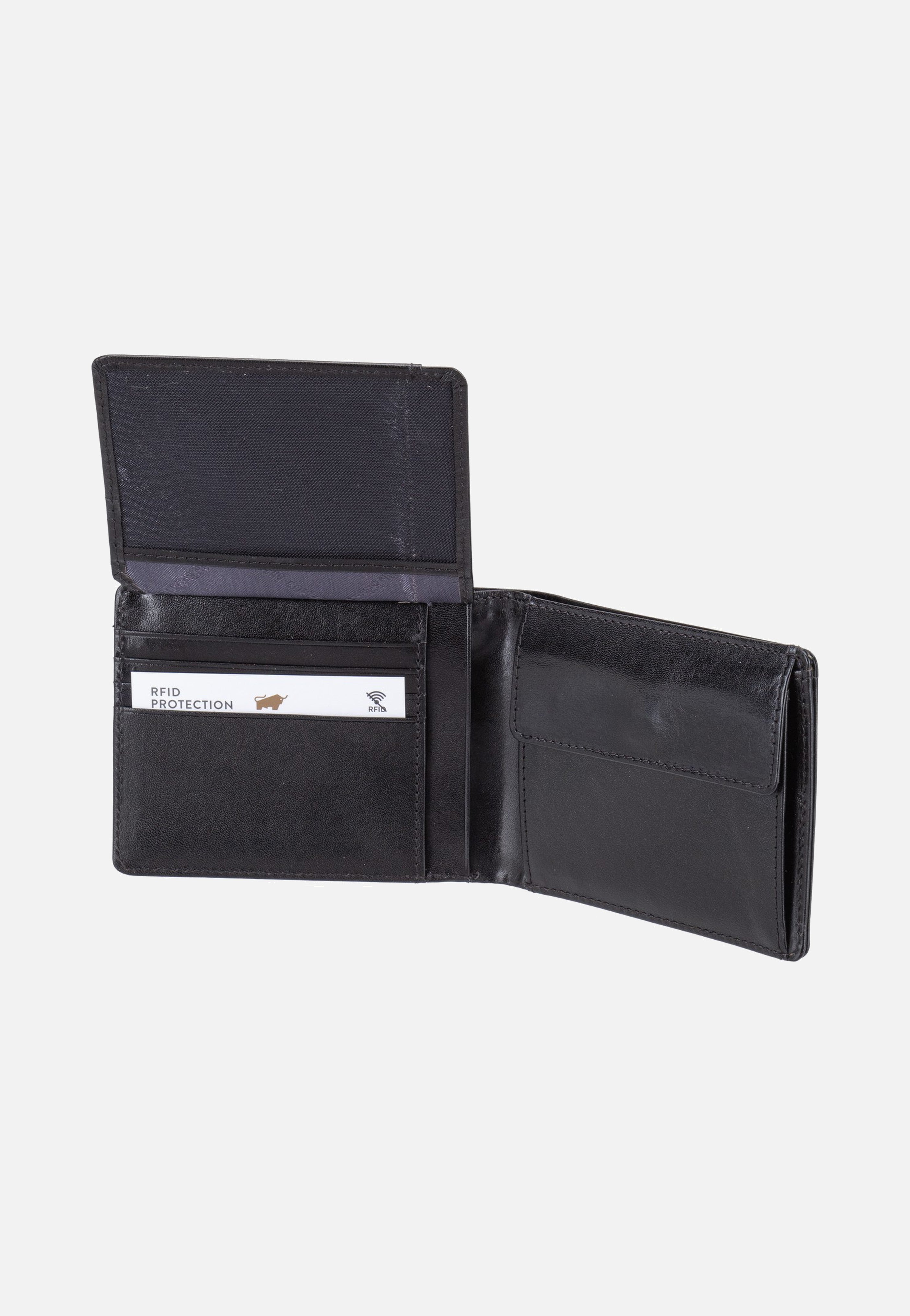 Braun Büffel Country RFID 8Cs Schwarz Wallet