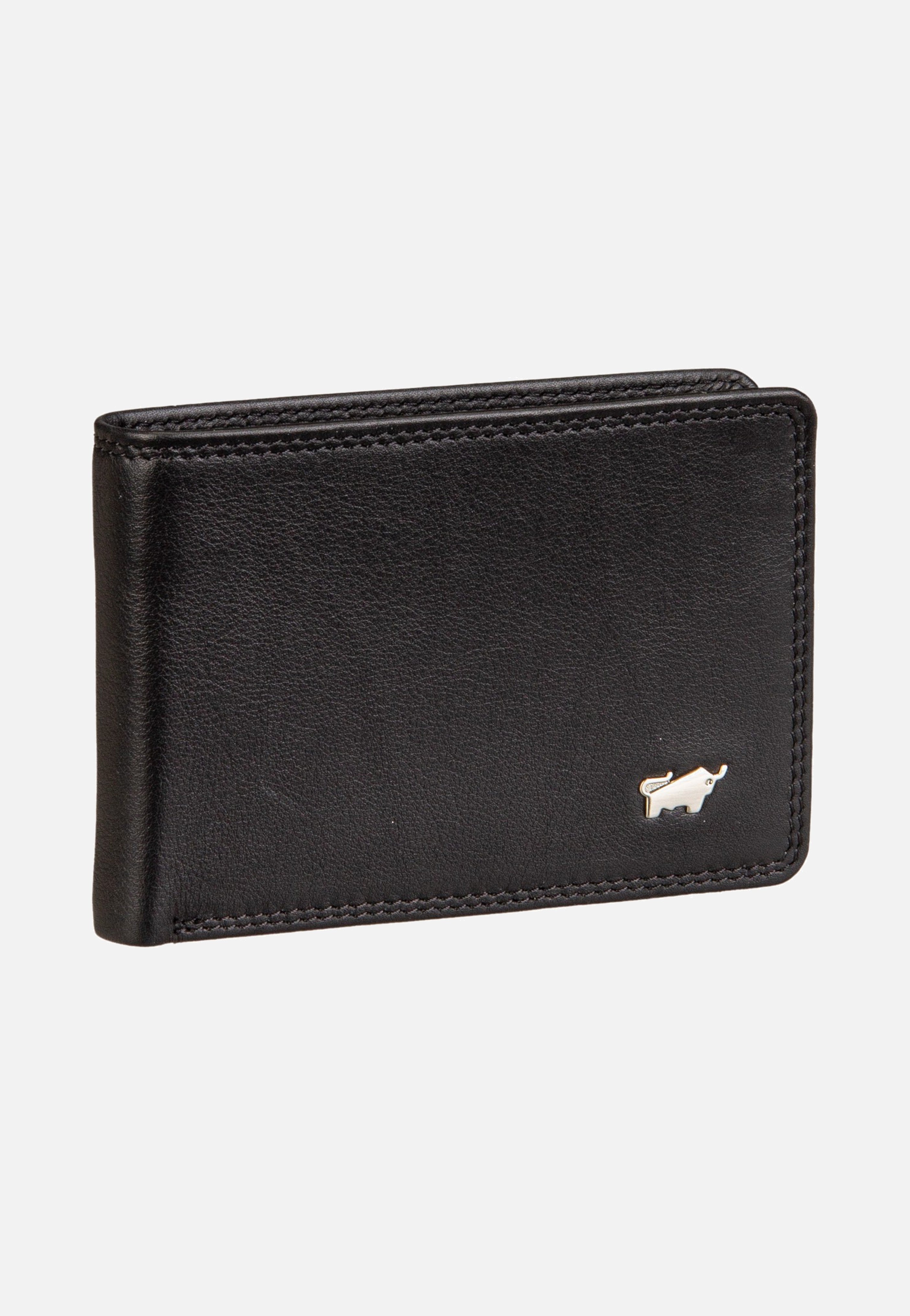 Braun Büffel Golf RFID Coin Wallet 4Cs Black Wallet