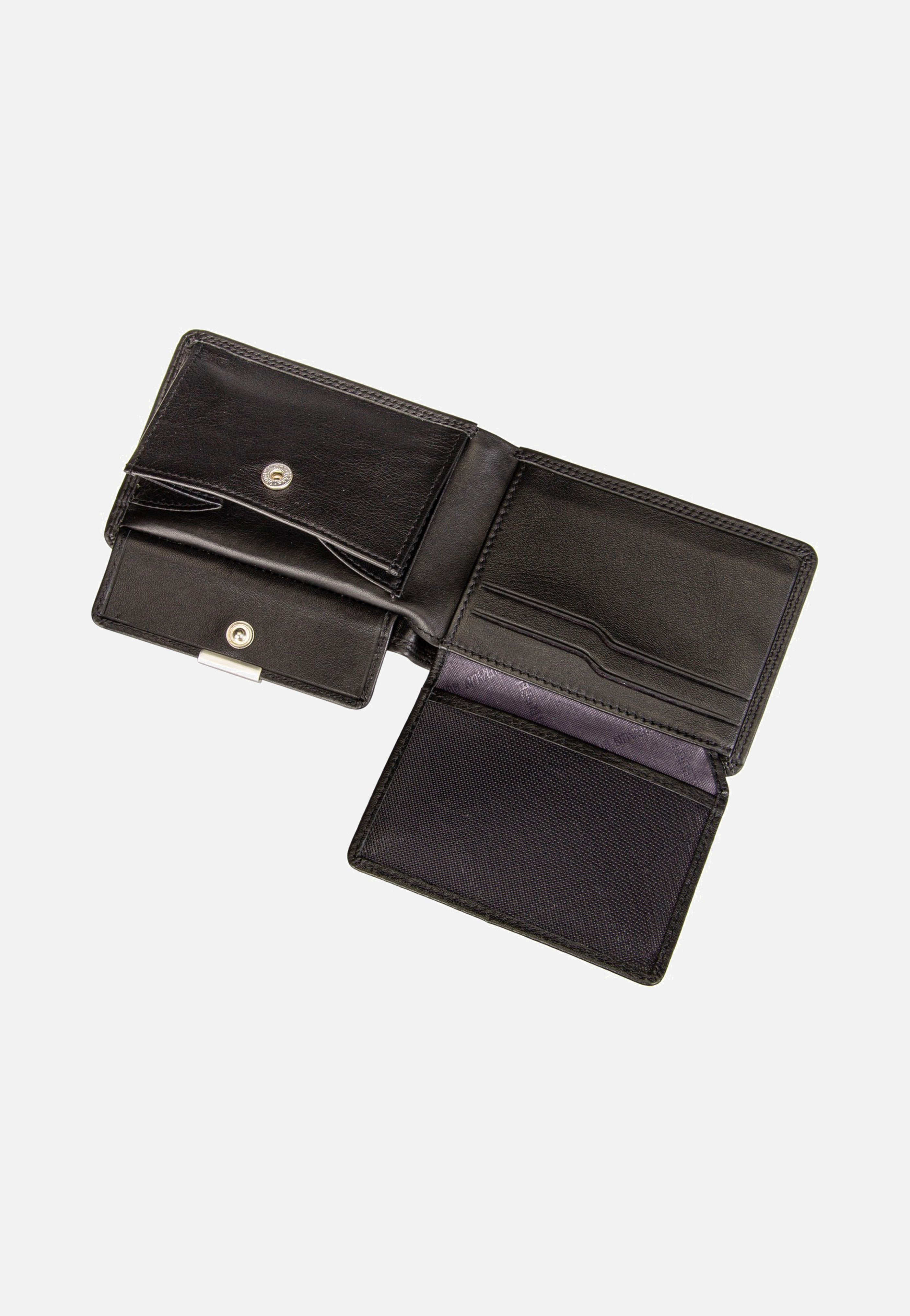 Braun Büffel Golf RFID Coin Wallet 4Cs Black Wallet