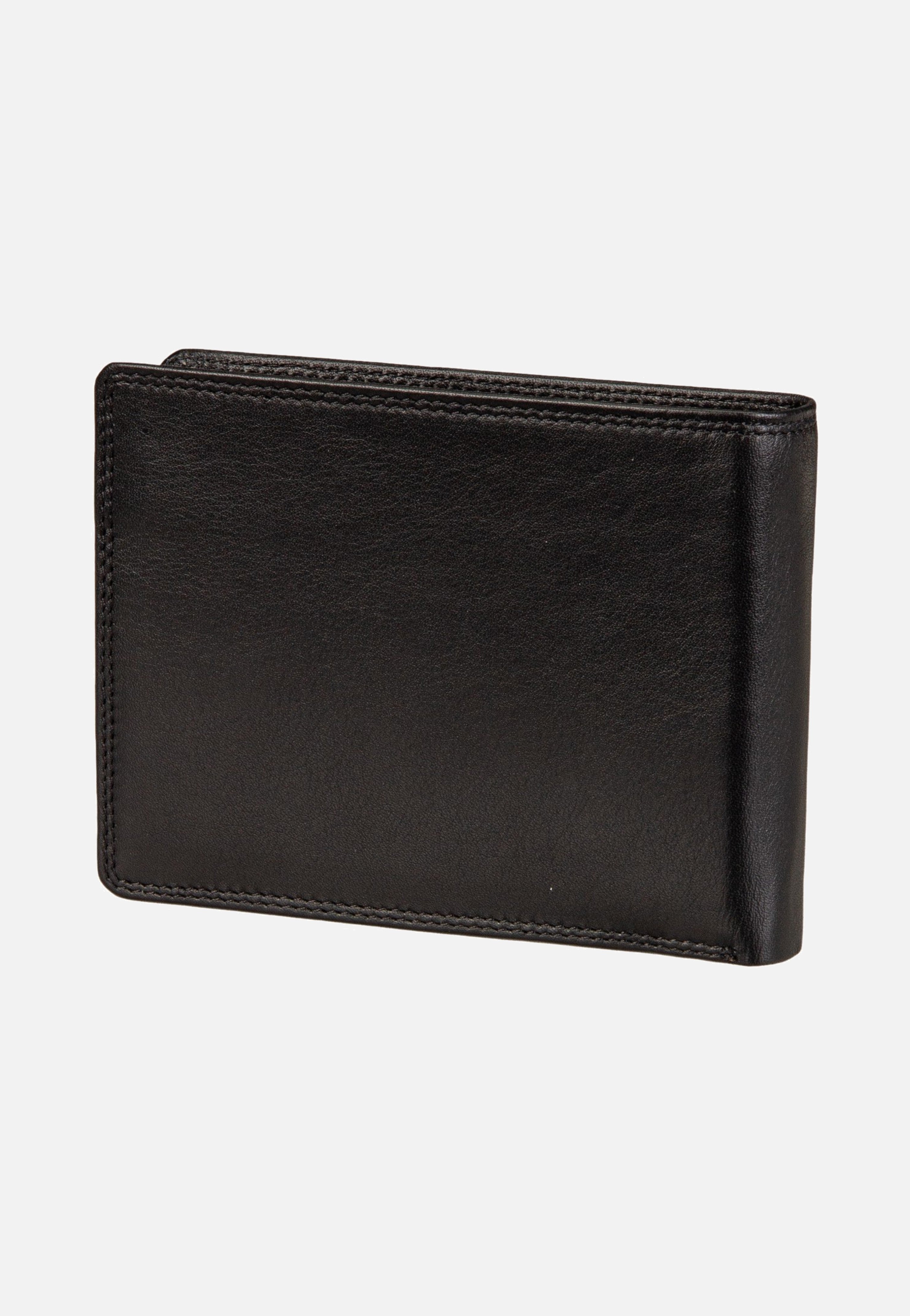 Braun Büffel Golf RFID Coin Wallet 8Cs Black Wallet