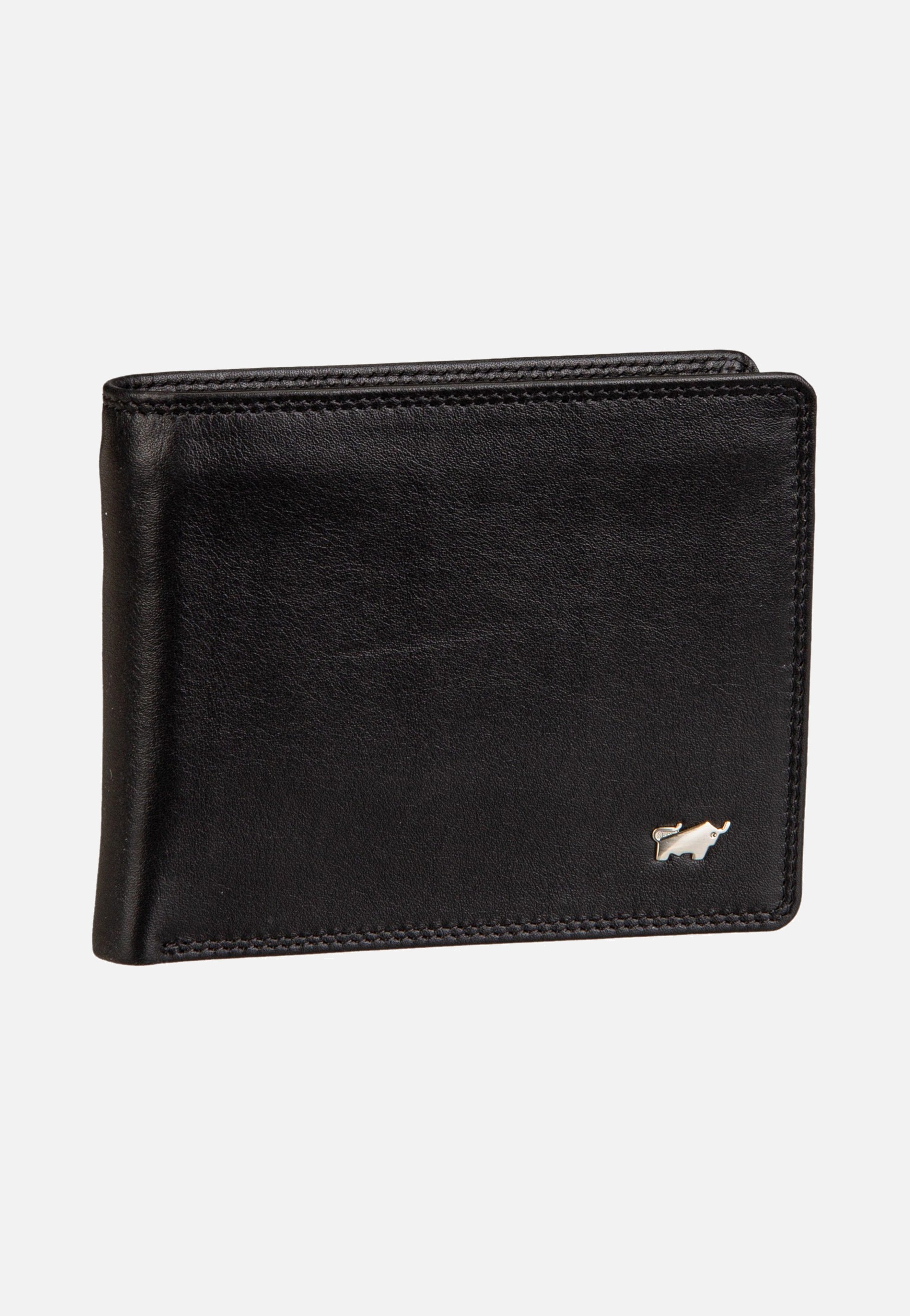 Braun Büffel Golf RFID Coin Wallet 8Cs Black Wallet