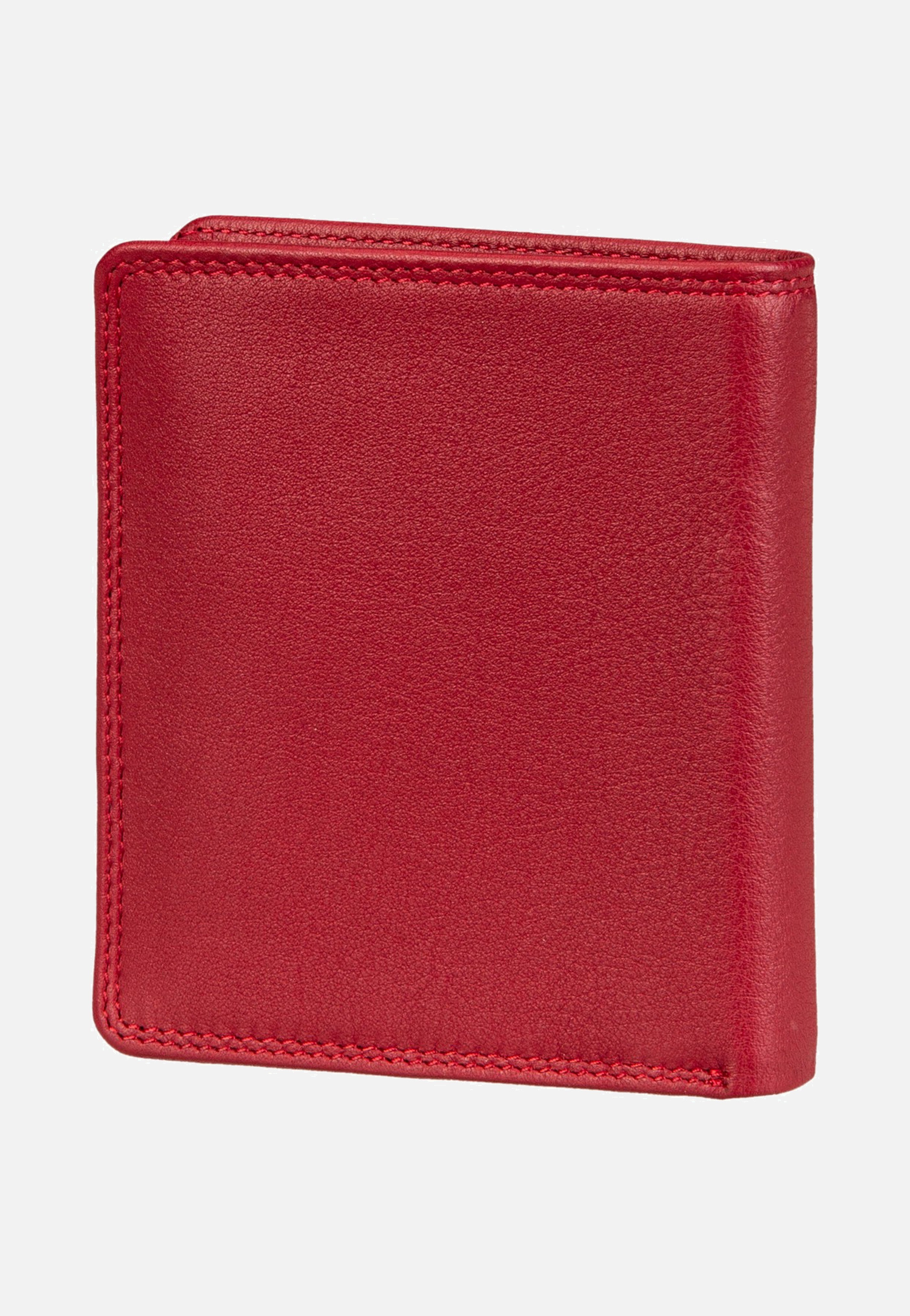 Braun Büffel Golf RFID Coin Wallet Carré 6Cs Red Wallet