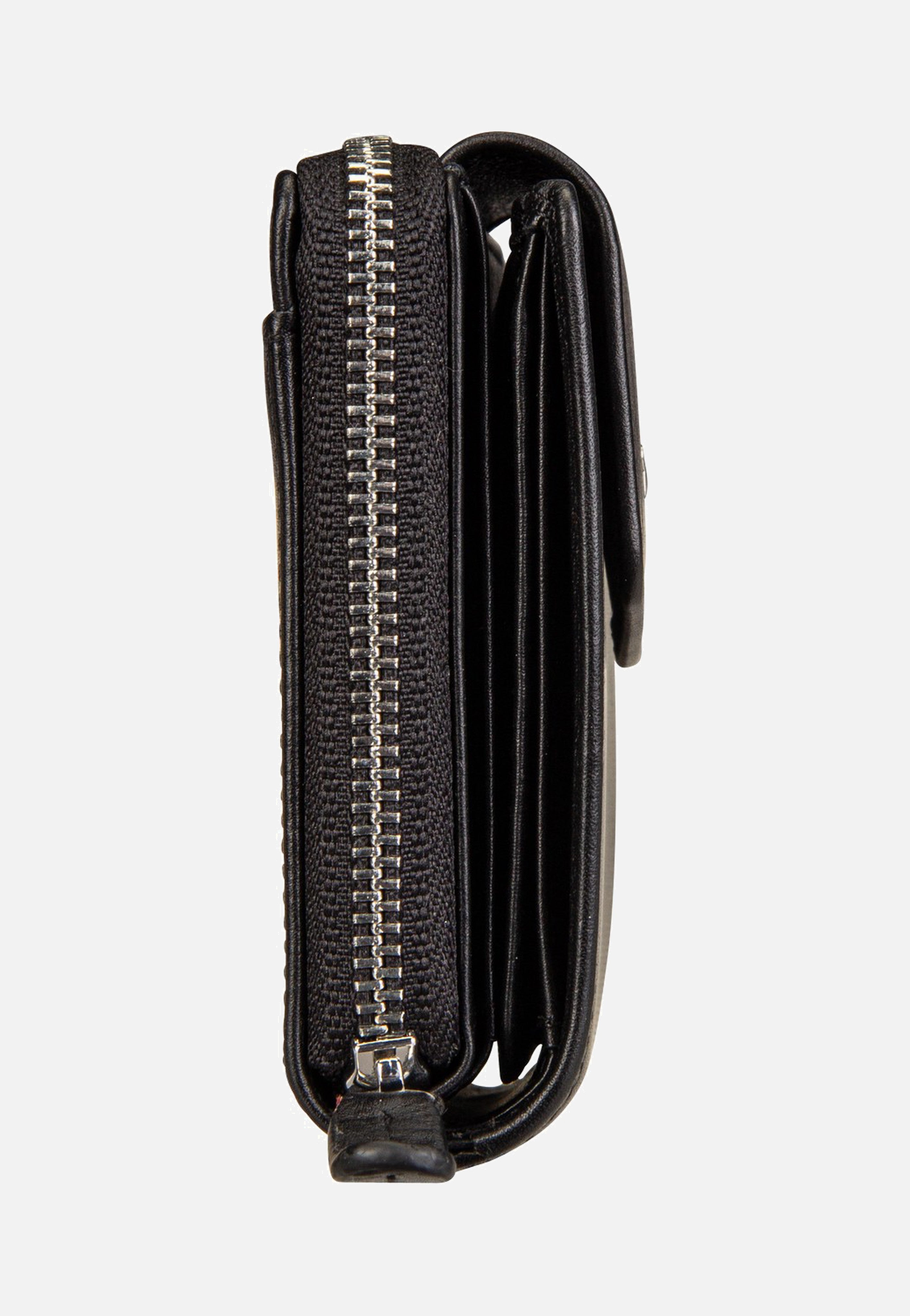Braun Büffel Golf RFID Zip-Wallet M 12Cs Black Wallet