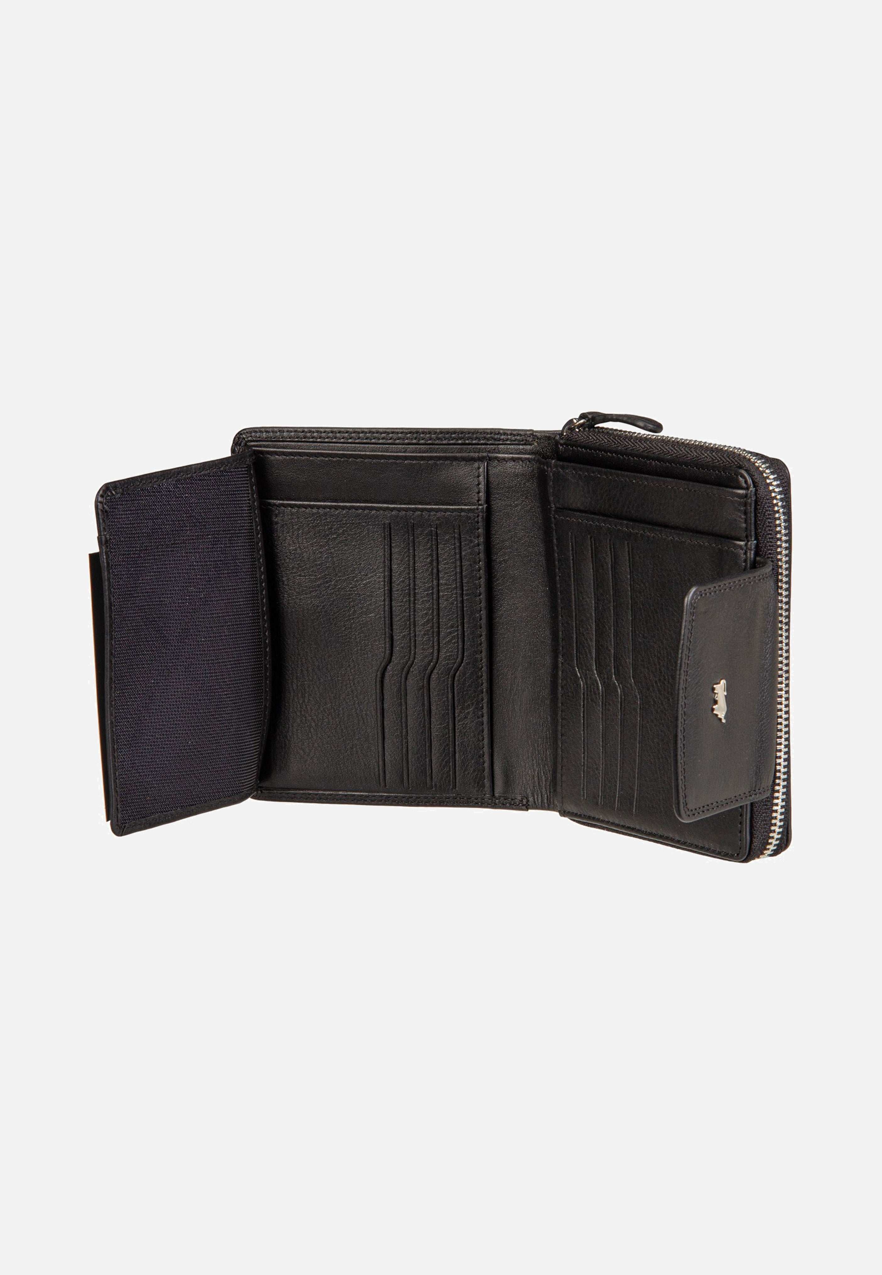 Braun Büffel Golf RFID Zip-Wallet M 12Cs Black Wallet