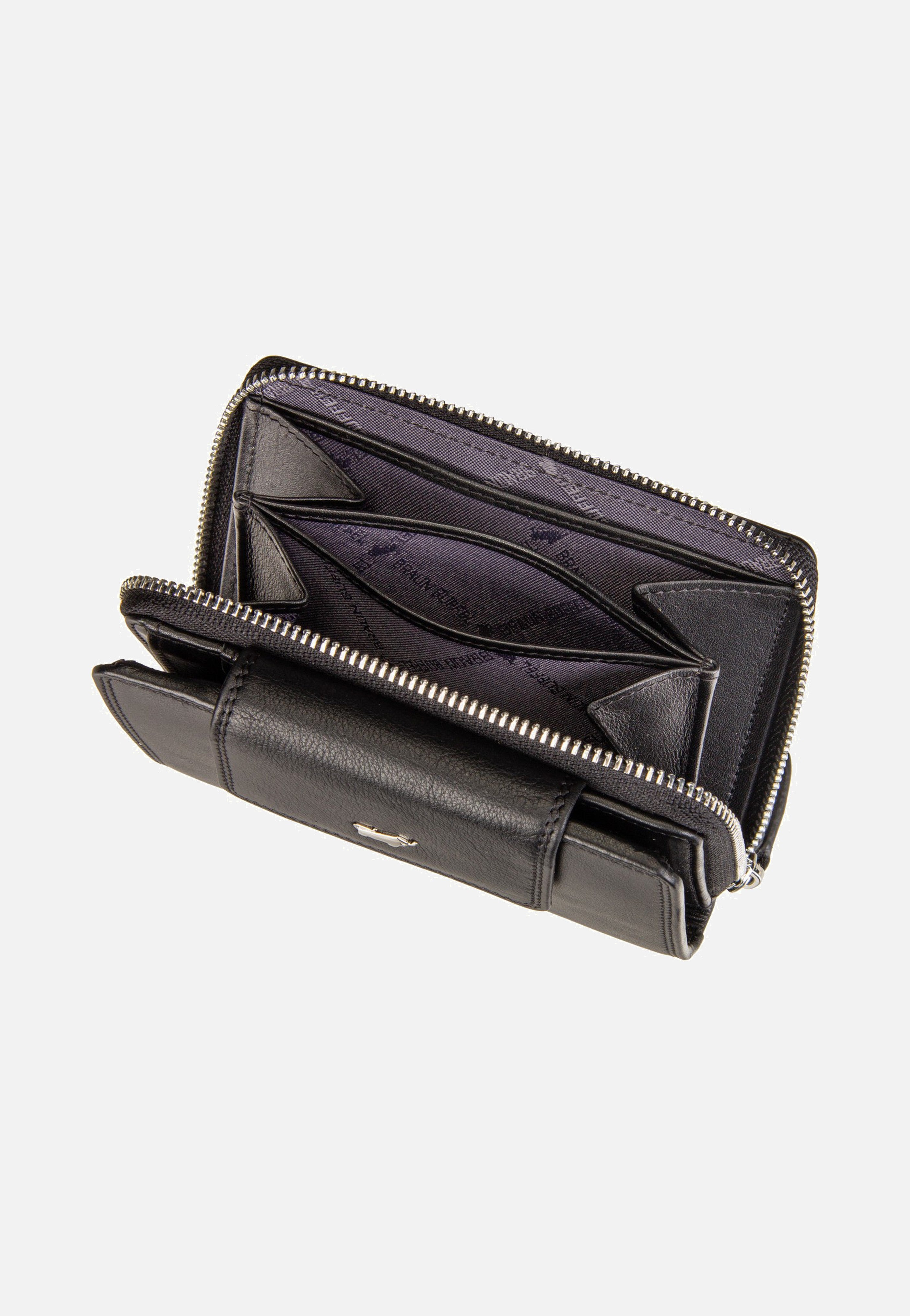 Braun Büffel Golf RFID Zip-Wallet M 12Cs Black Wallet