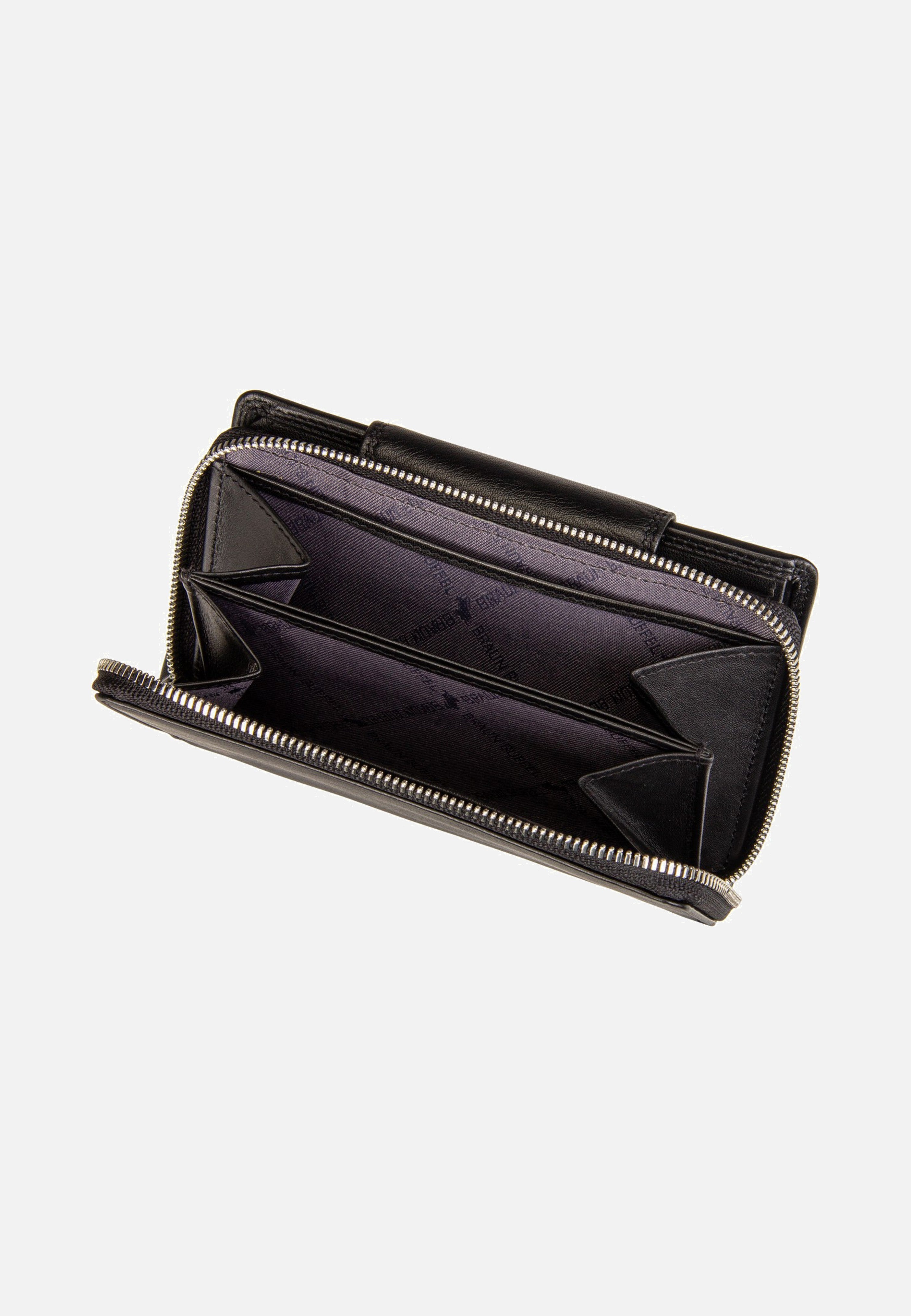 Braun Büffel Golf RFID Zip-Wallet M 15Cs Black Wallet