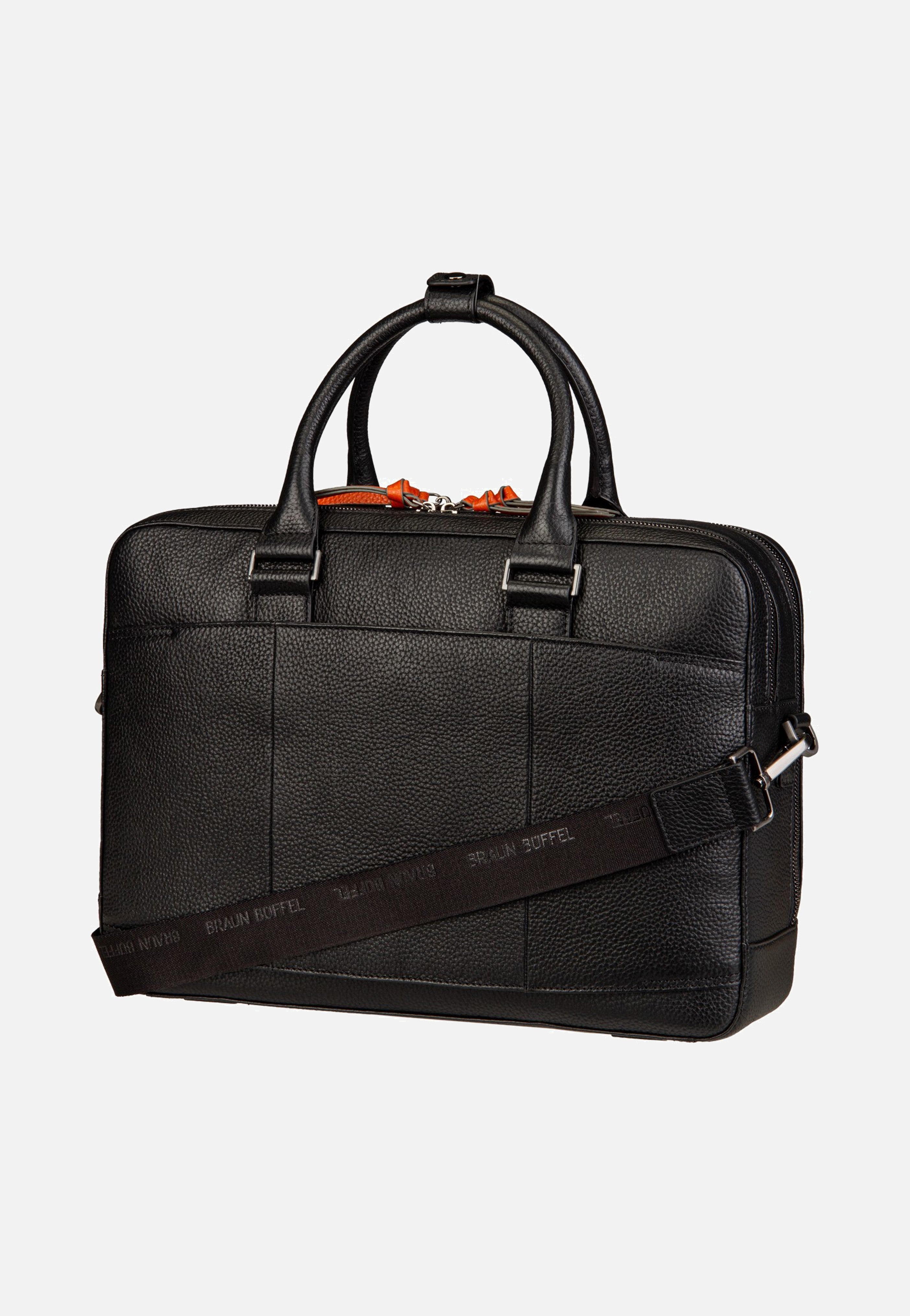 Braun Büffel Novara Business Bag L Schwarz Briefcase