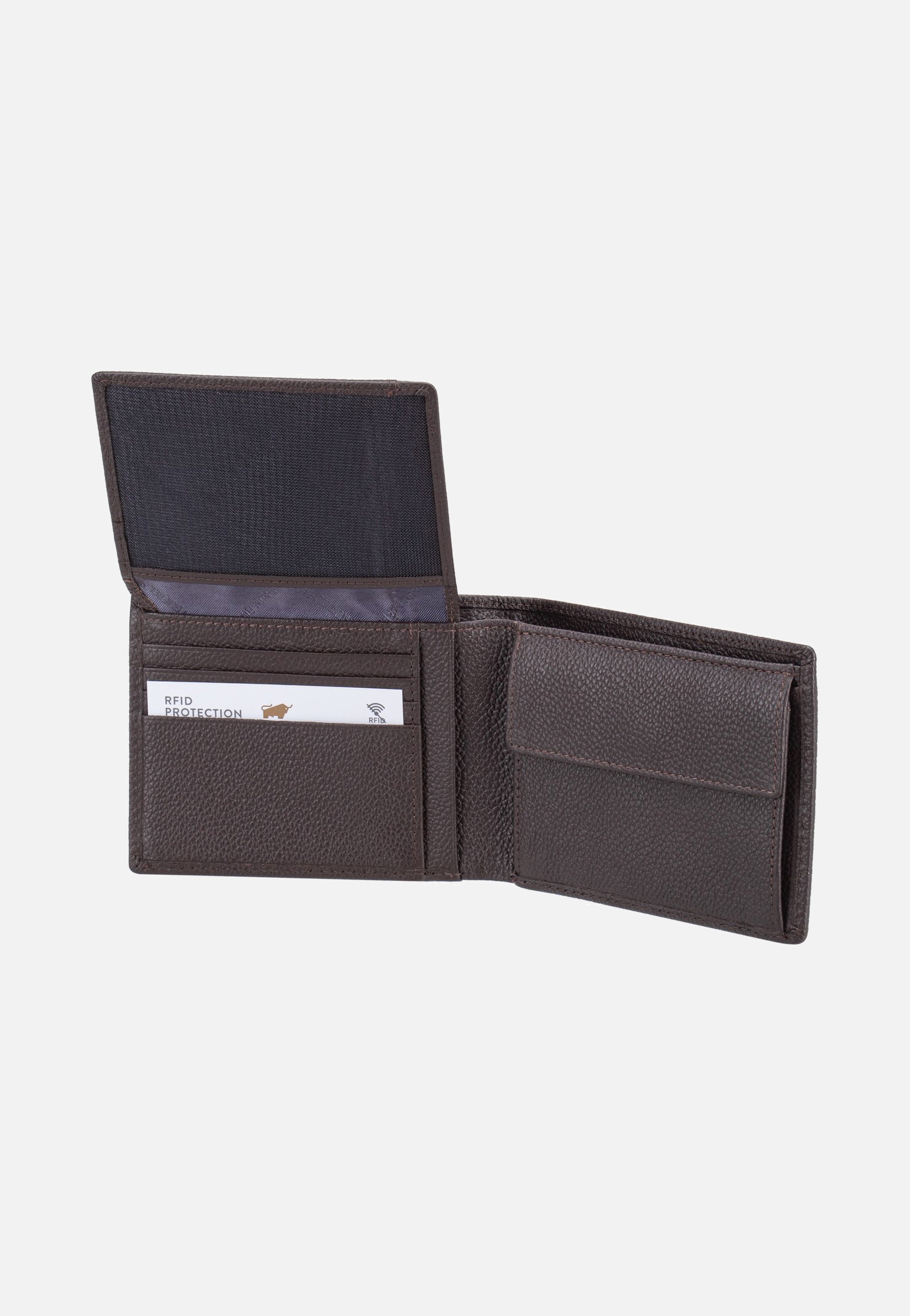 Braun Büffel Prato RFID 8CS Dunkelbraun Wallet