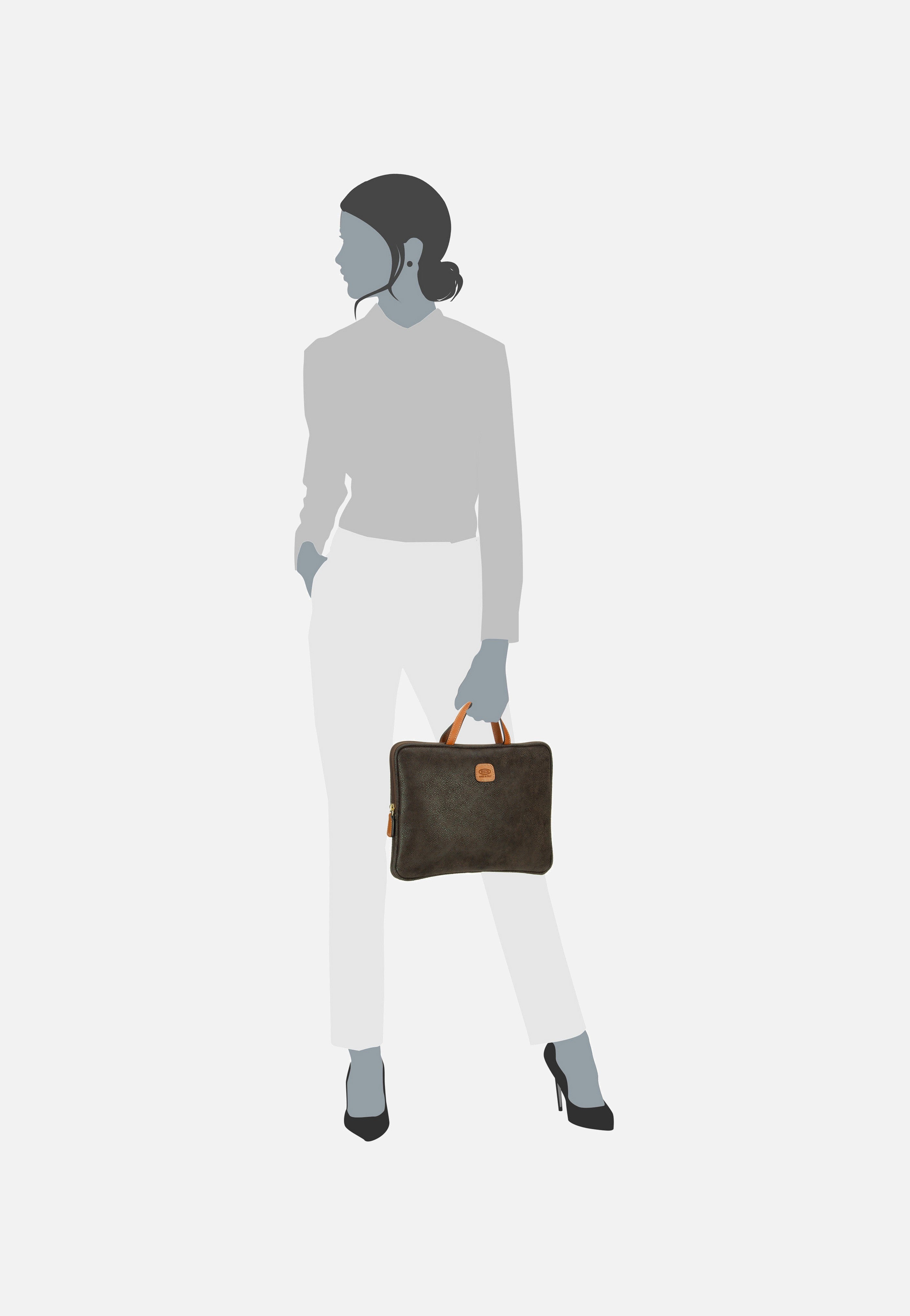 Bric's - Life PC Holder Olive - Briefcase | Women-Image