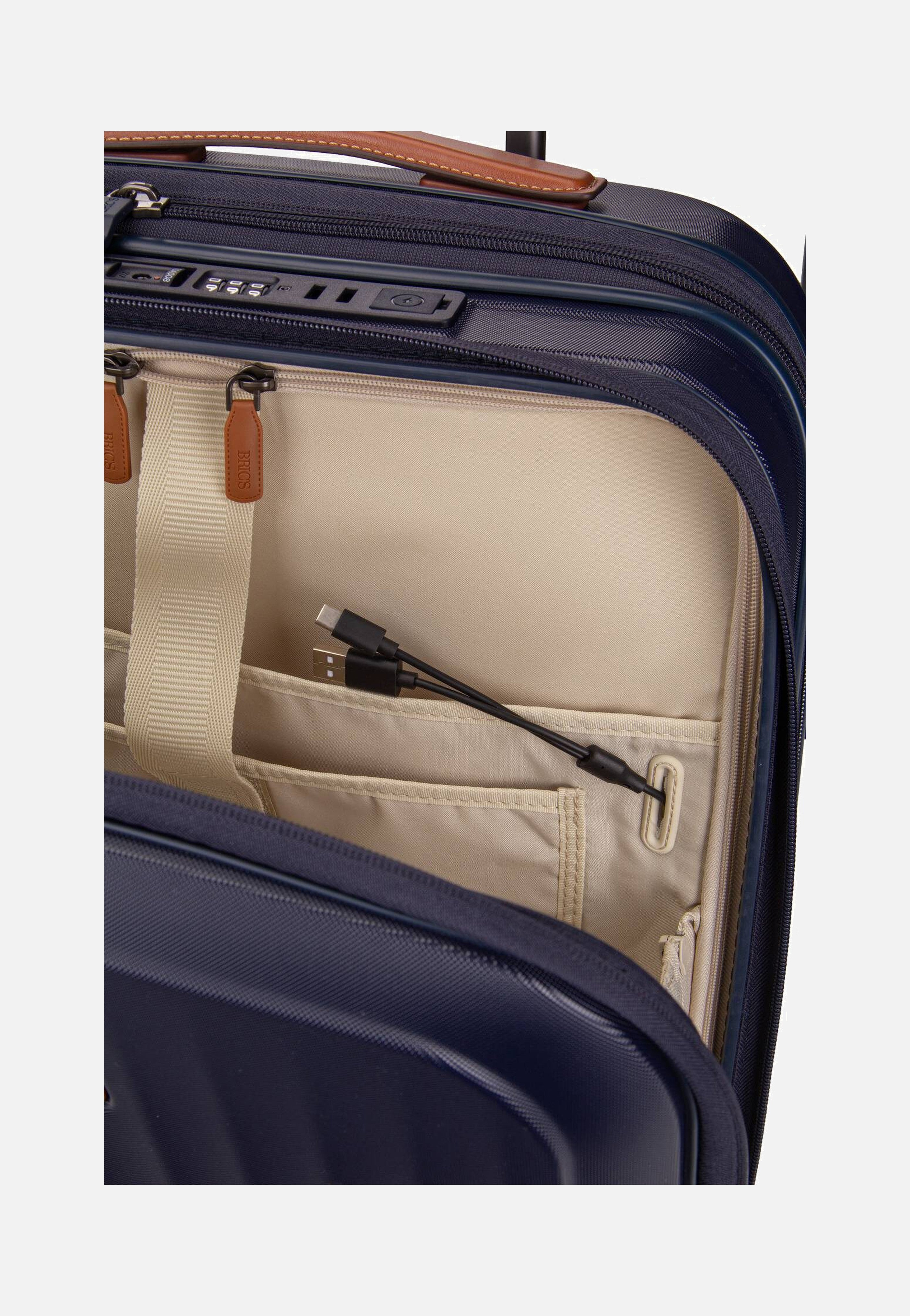 Bric's - Taormina Trolley 55 Exp.Vortasche Blau - Suitcase | Neutral-Image