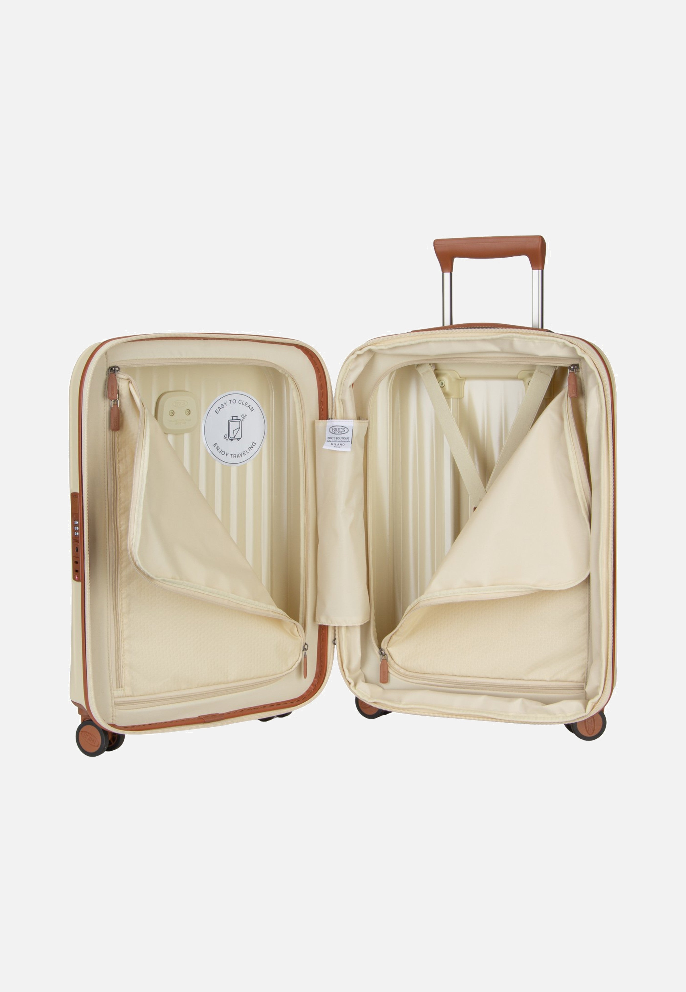 Bric's Taormina Trolley 55 Exp Cream Suitcase
