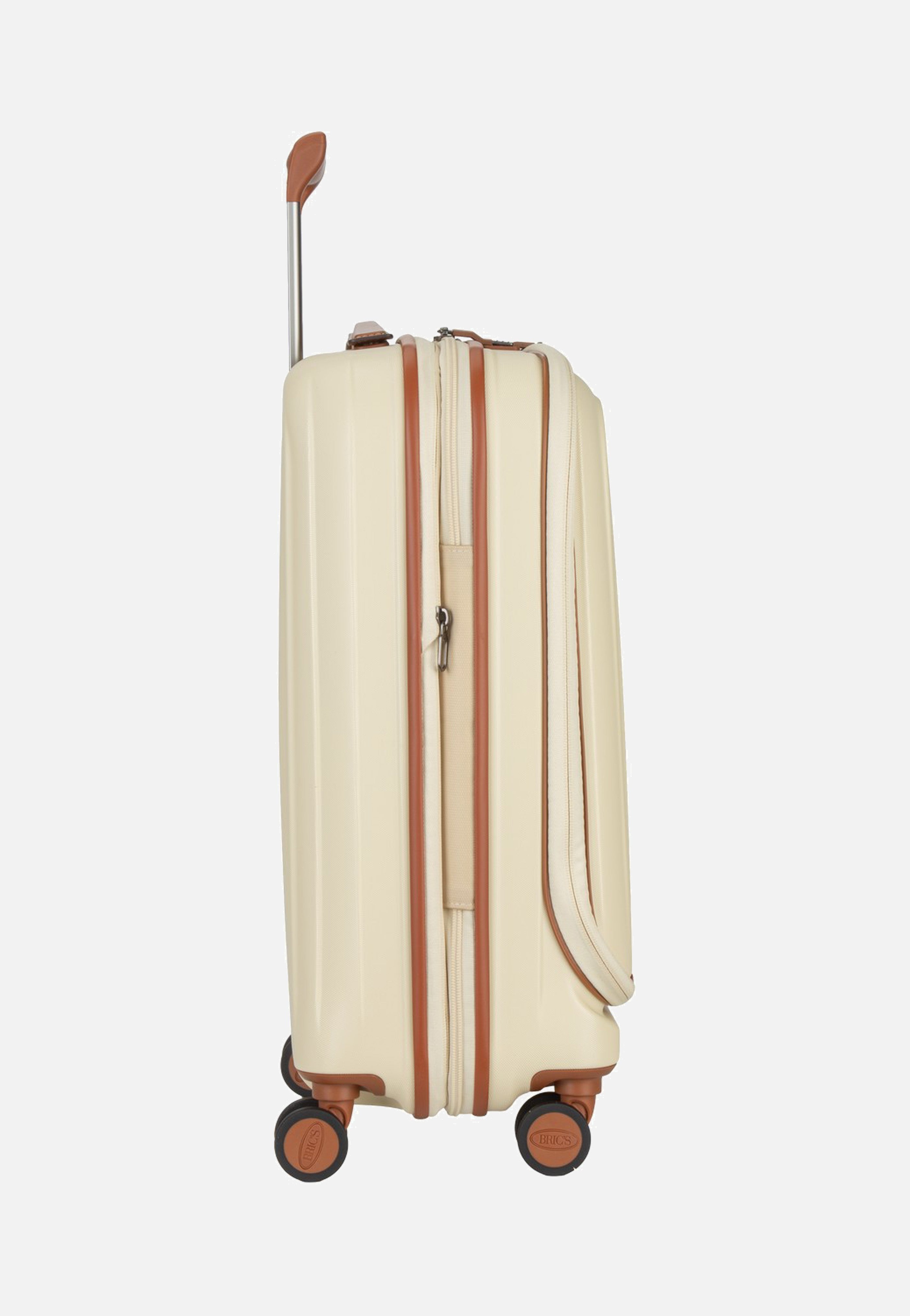 Bric's Taormina Trolley 55 Exp Vortasche Cream Suitcase