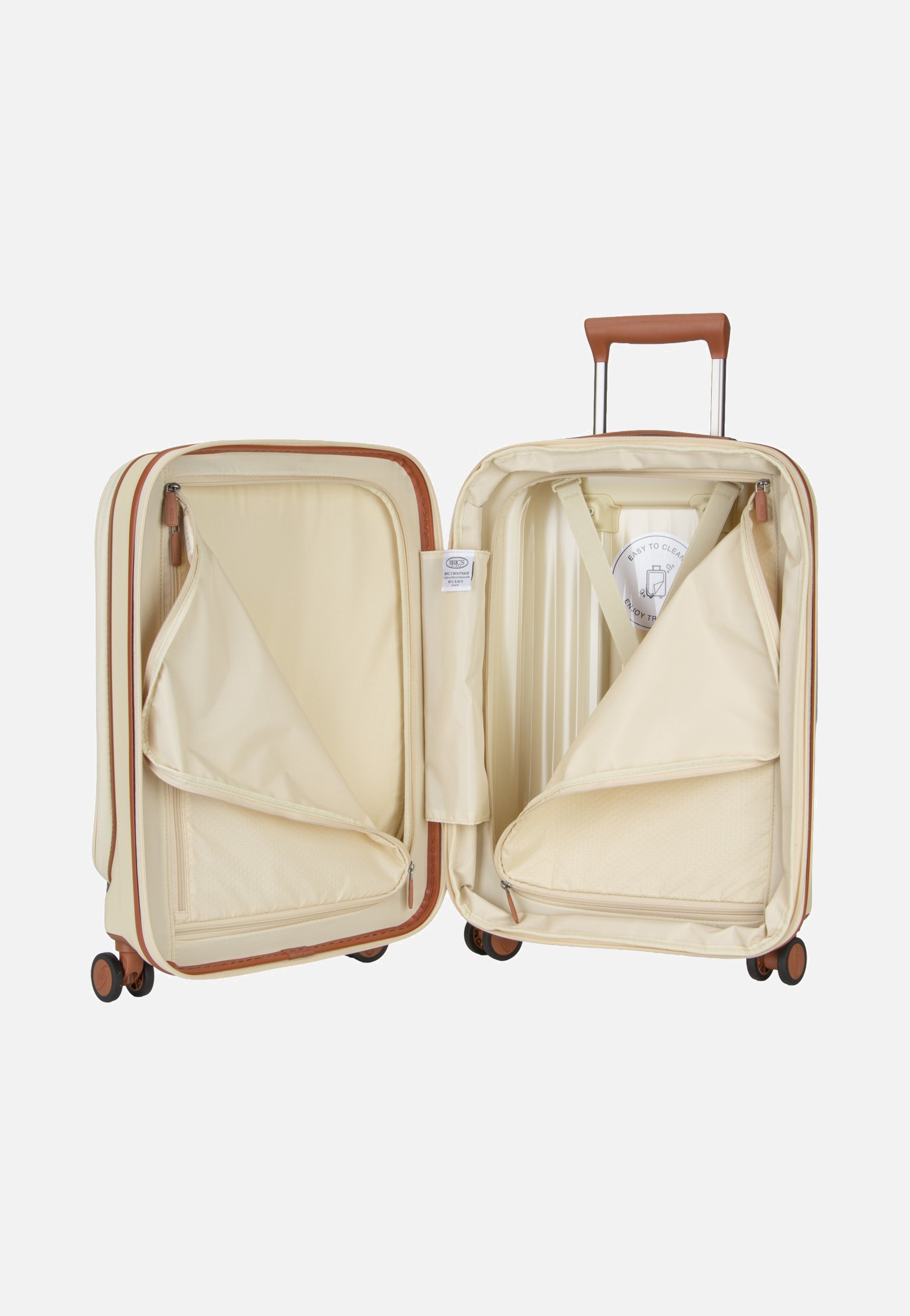 Bric's Taormina Trolley 55 Exp Vortasche Cream Suitcase