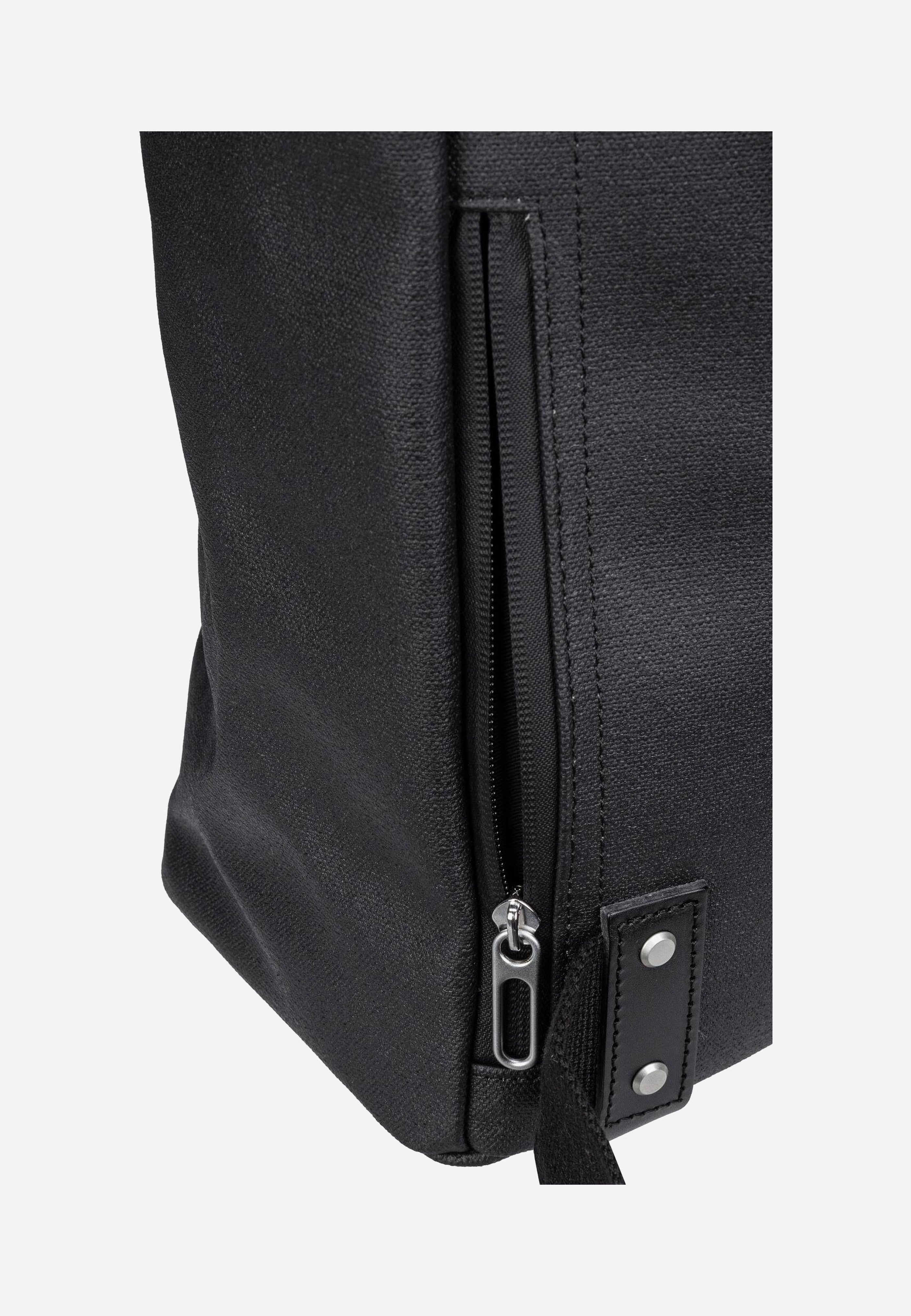 Brooks England Pickwick Cotton Canvas 26 L Black Rolltop Backpack